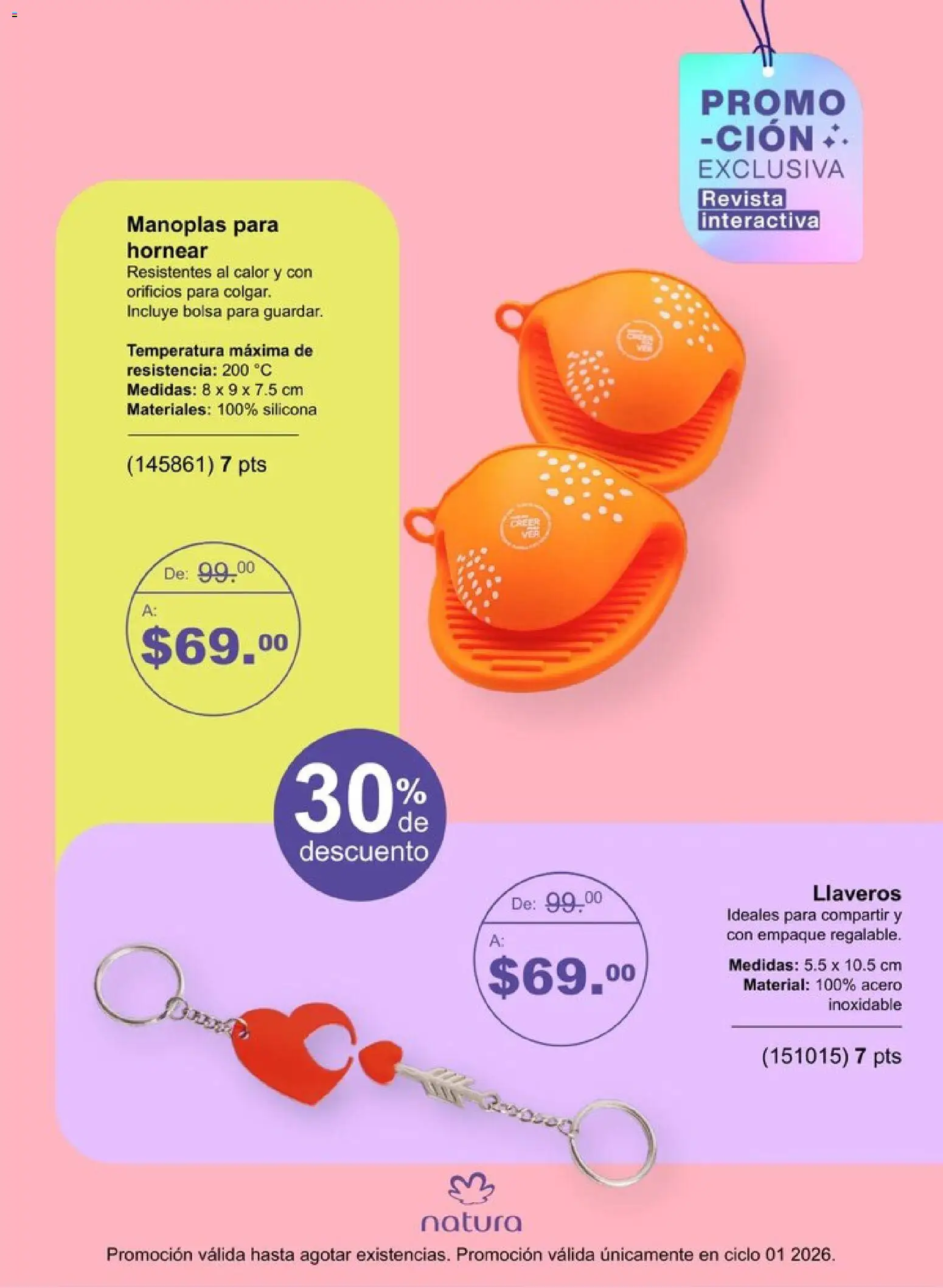 Nuevas ofertas de Natura válidas en toda la República Mexicana desde el 20.12.2025. ¡Encuentra las mejores ofertas en Natura campaña 1 2026! | Página: 7 | Productos: Bolsa