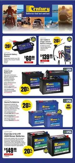 Preview of Supercheap Auto catalogue - valid from 19.03.2026 | Page: 34 | Products: Battery, Monitor, Mobile, Mower