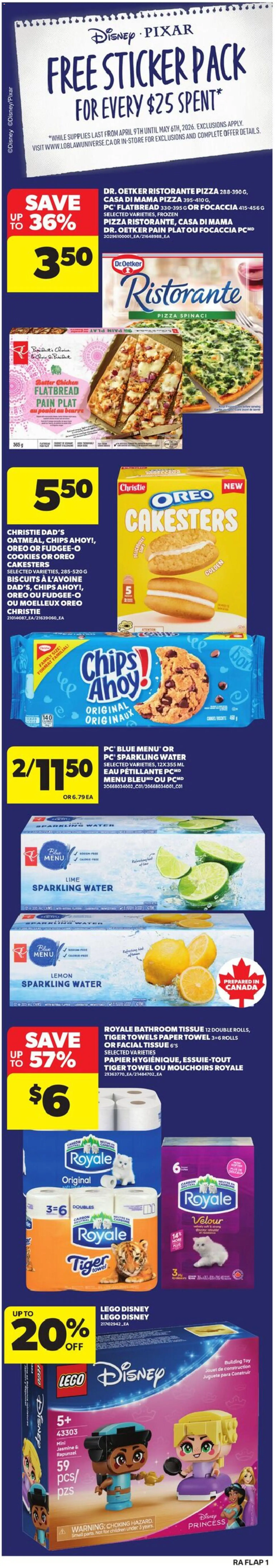 Atlantic Superstore flyer valid from 09.04.2026 | Page: 1 | Products: Chips, Cookies, Pizza, Chicken