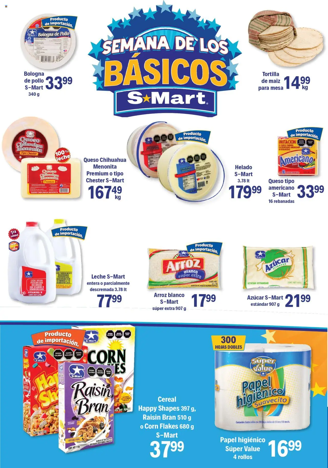 Nuevas ofertas de S-Mart válidas en toda la República Mexicana desde el 16.09.2025. ¡Encuentra las mejores ofertas en S-Mart - Folleto - Monterrey! | Página: 5 | Productos: Azúcar, Crema, Arroz, Helado