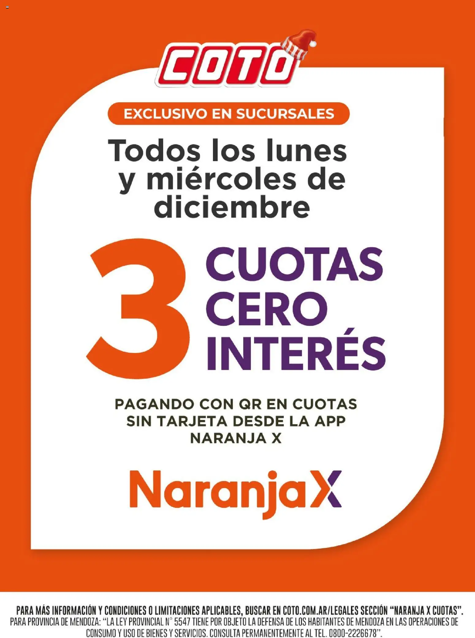 Coto - NaranjaX Cuotas │ válido desde el 01.12.2025 | Página: 1