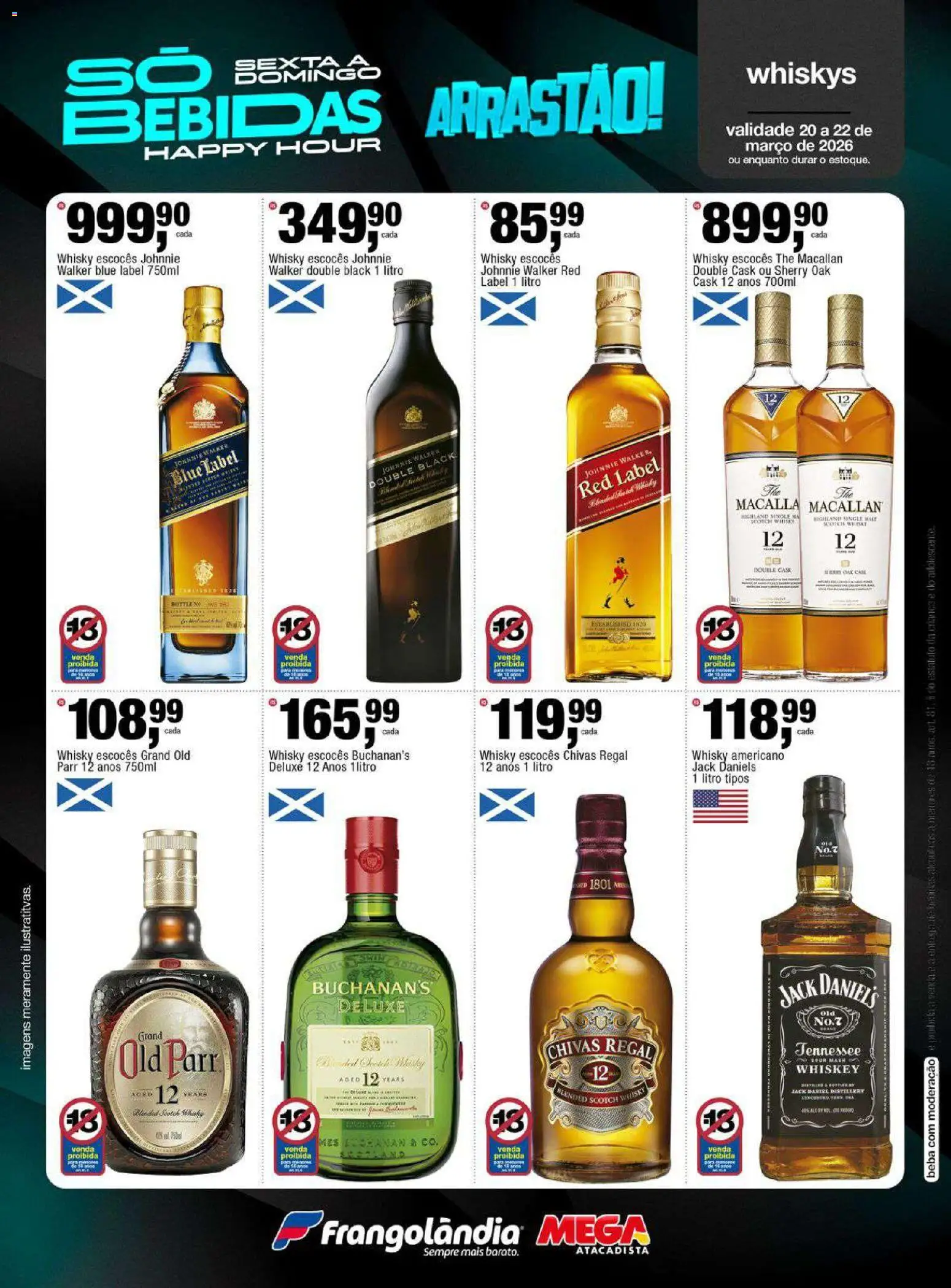 Frangolândia Folheto - válido de 20.03.2026 | Página: 8 | Produtos: Whisky