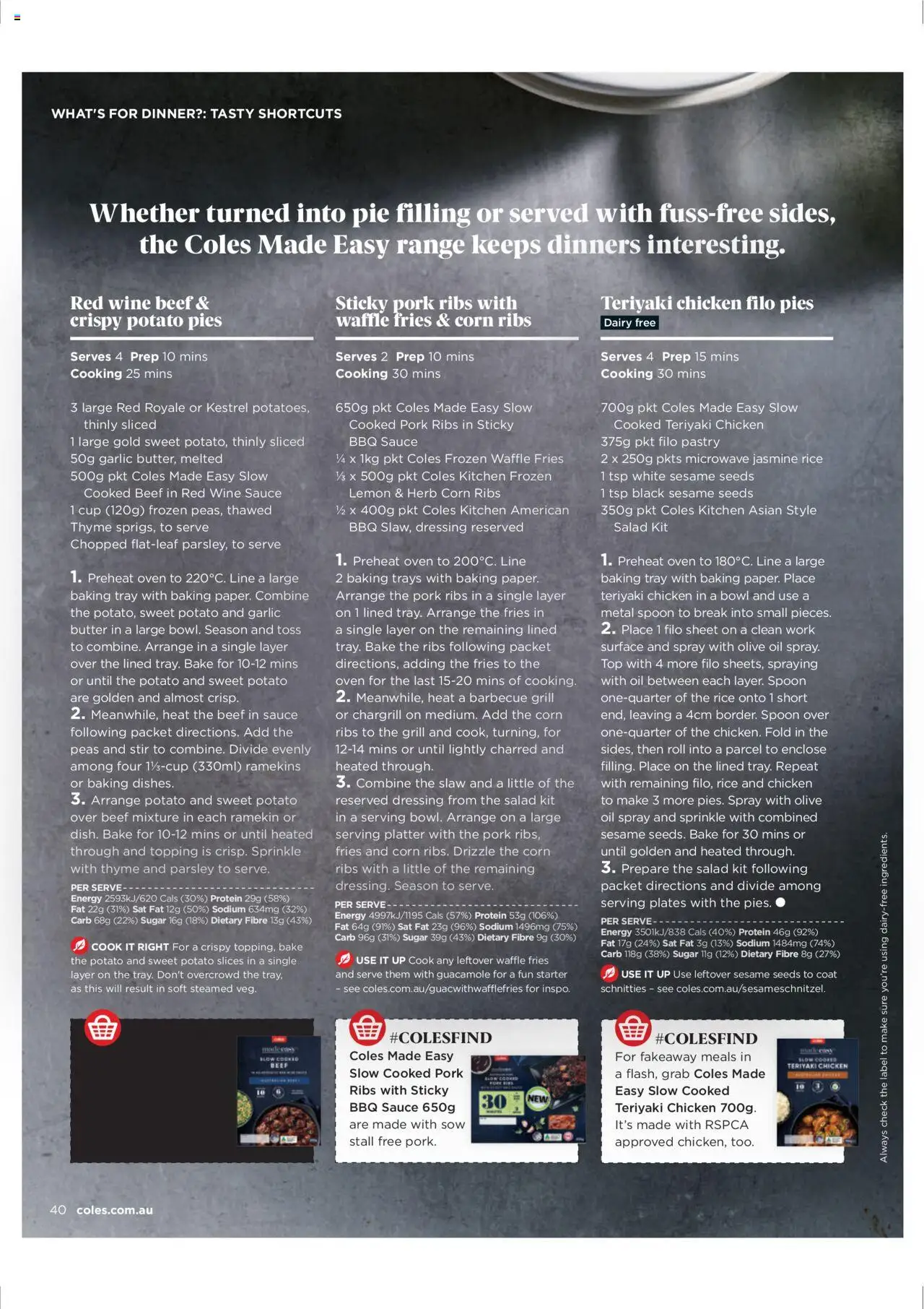 Coles catalogue - valid from 07.08.2025 | Page: 40 | Products: Dairy, Oil, Sauce, Sugar