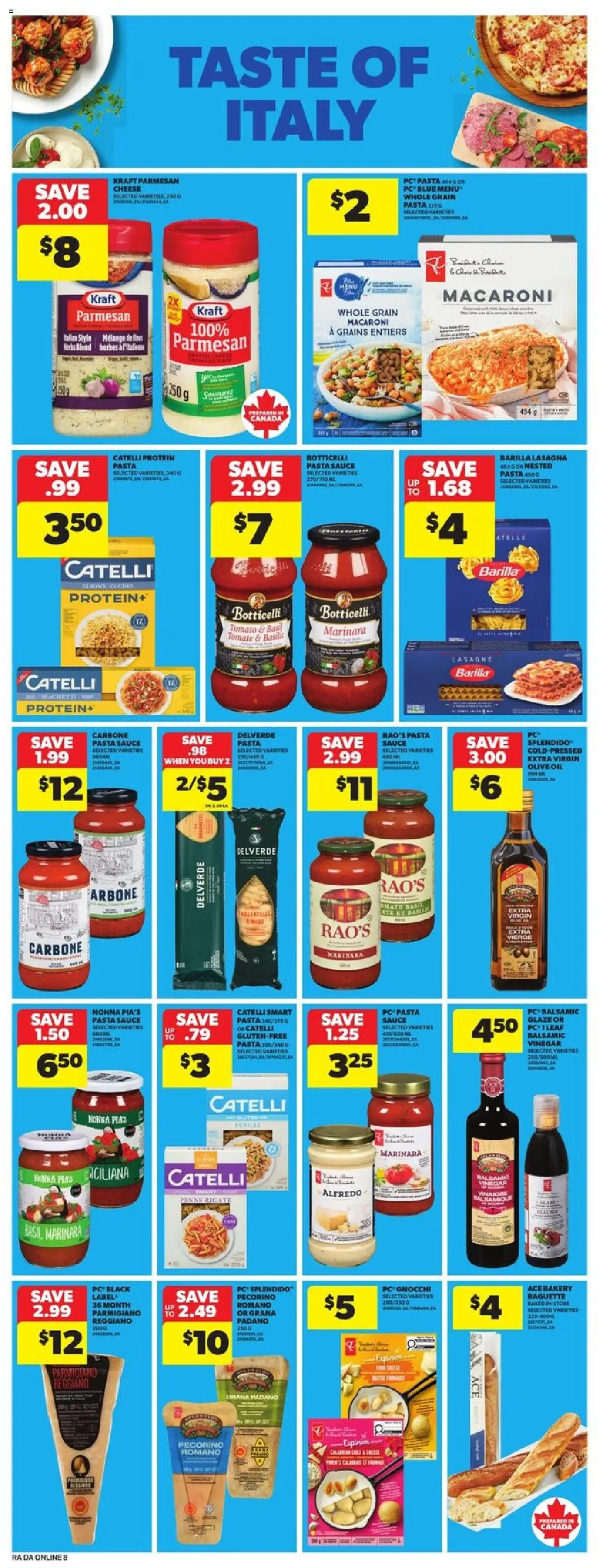 Atlantic Superstore flyer valid from 16.10.2025 | Page: 21 | Products: Pasta, PC, Bakery, Cheese