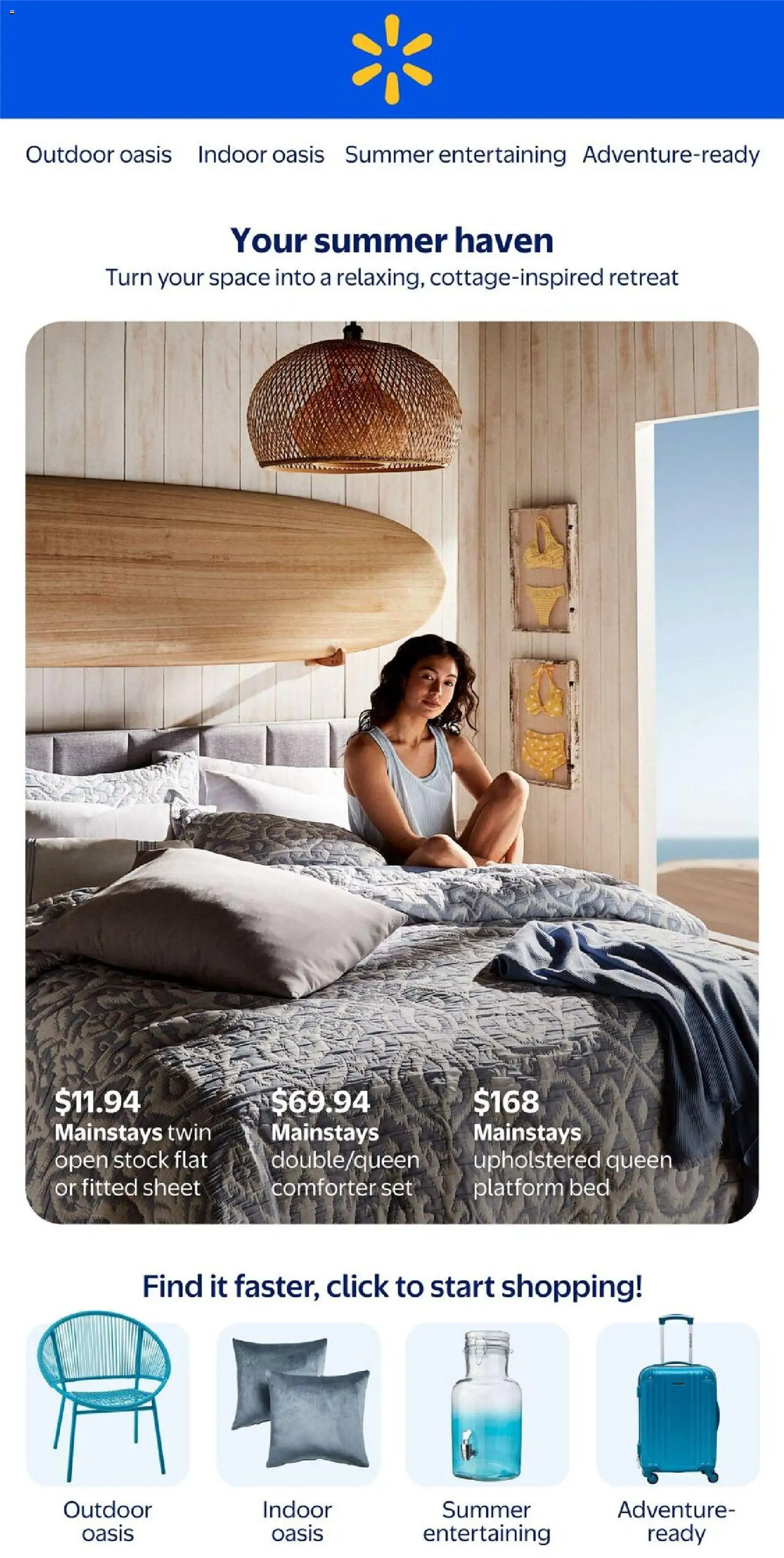 Walmart flyer valid from 30.04.2026 | Page: 1 | Products: Bed