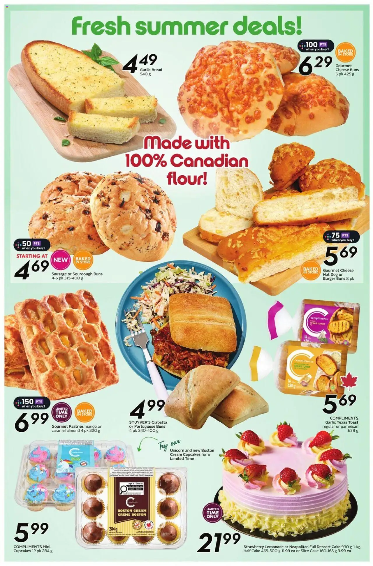 Sobeys flyer valid from 12.06.2025 | Page: 16 | Products: Cream, Cheese, Bread