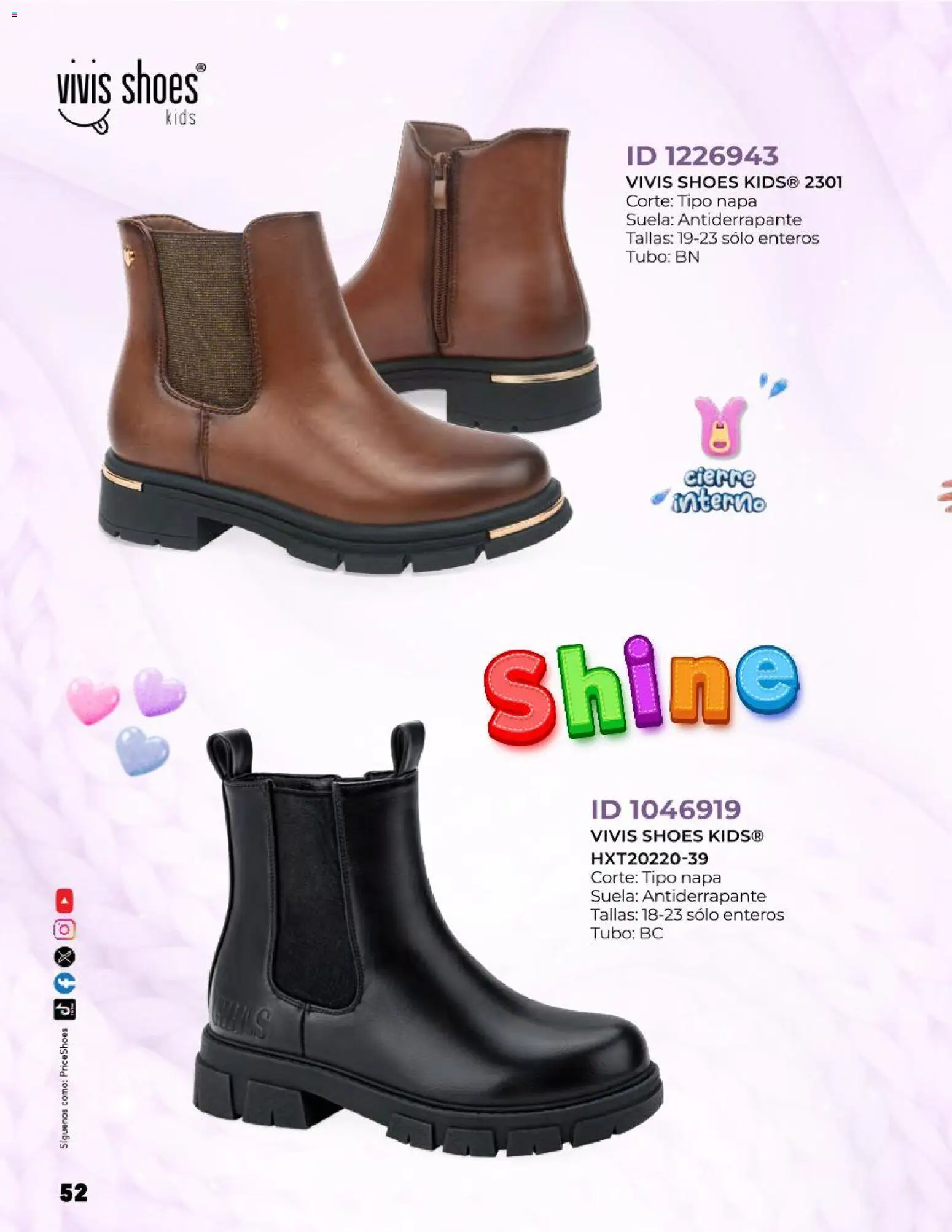Nuevas ofertas de Price Shoes válidas en toda la República Mexicana desde el 27.10.2025. ¡Encuentra las mejores ofertas en Price Shoes catálogo Kids todo en uno! | Página: 52