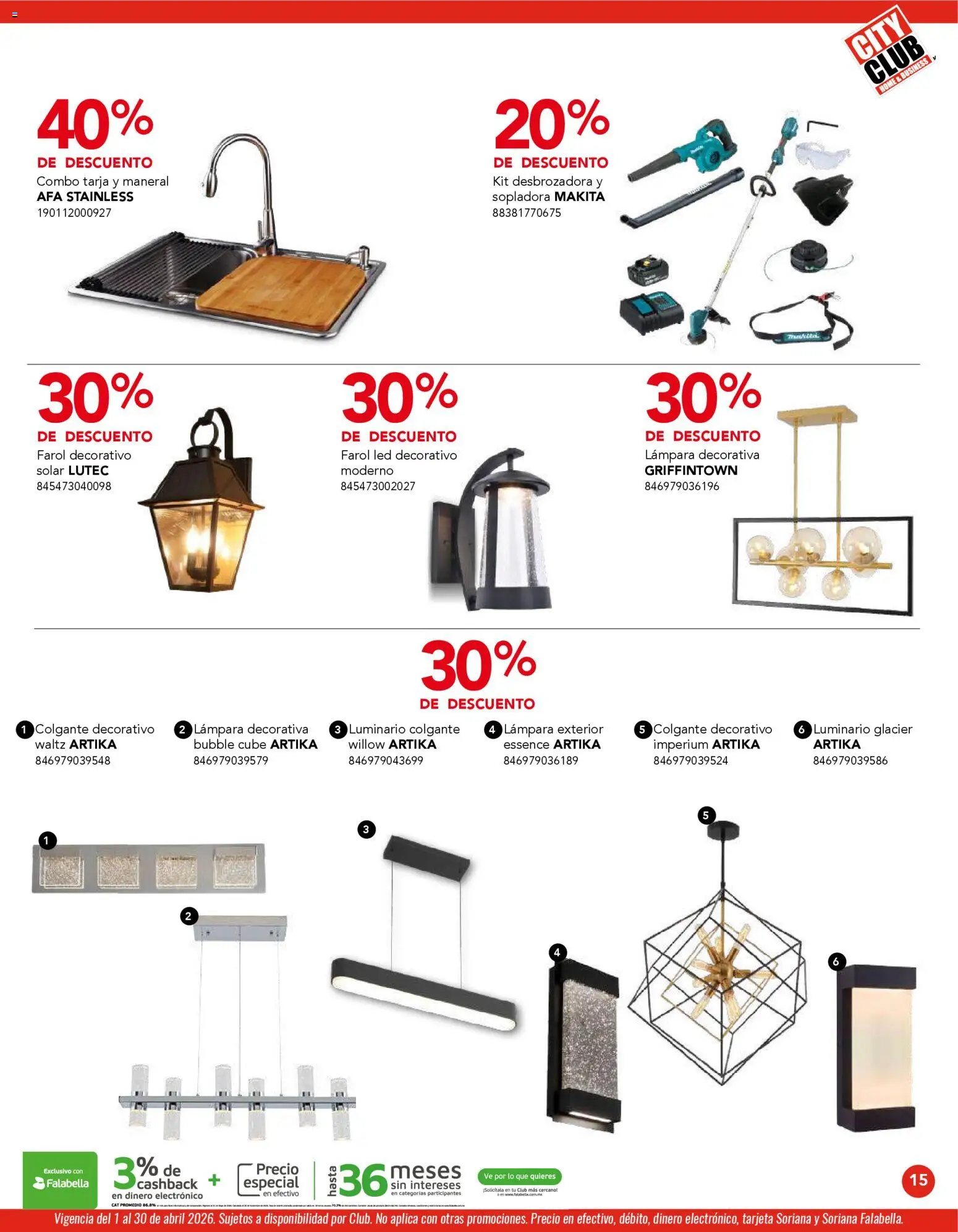 Nuevas ofertas de City Club válidas en toda la República Mexicana desde el 01.04.2026. ¡Encuentra las mejores ofertas en City Club catálogo! | Página: 15