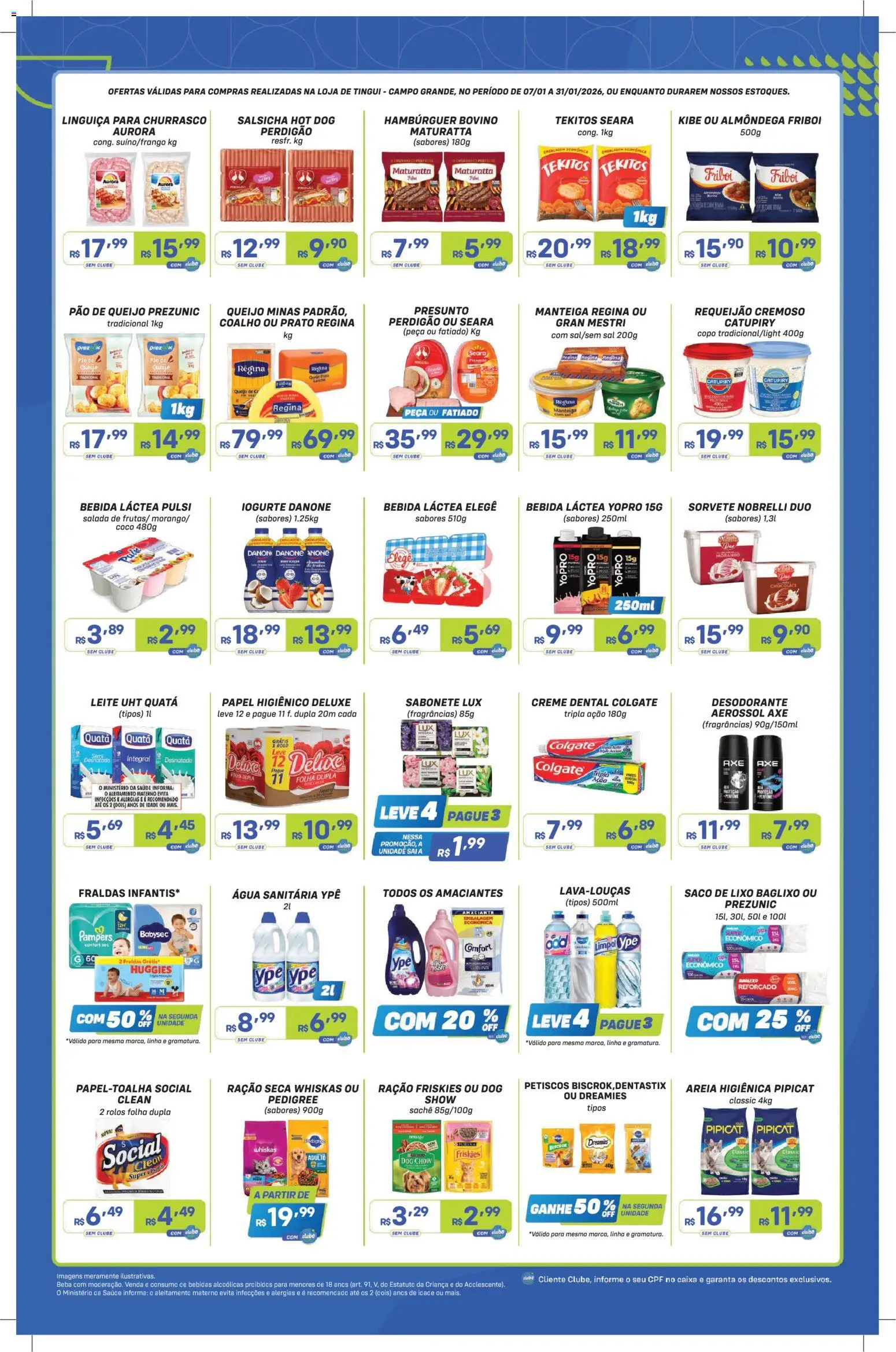 Prezunic Folheto - válido de 07.01.2026 | Página: 4 | Produtos: Caixa, Creme, Sal, Pão de queijo