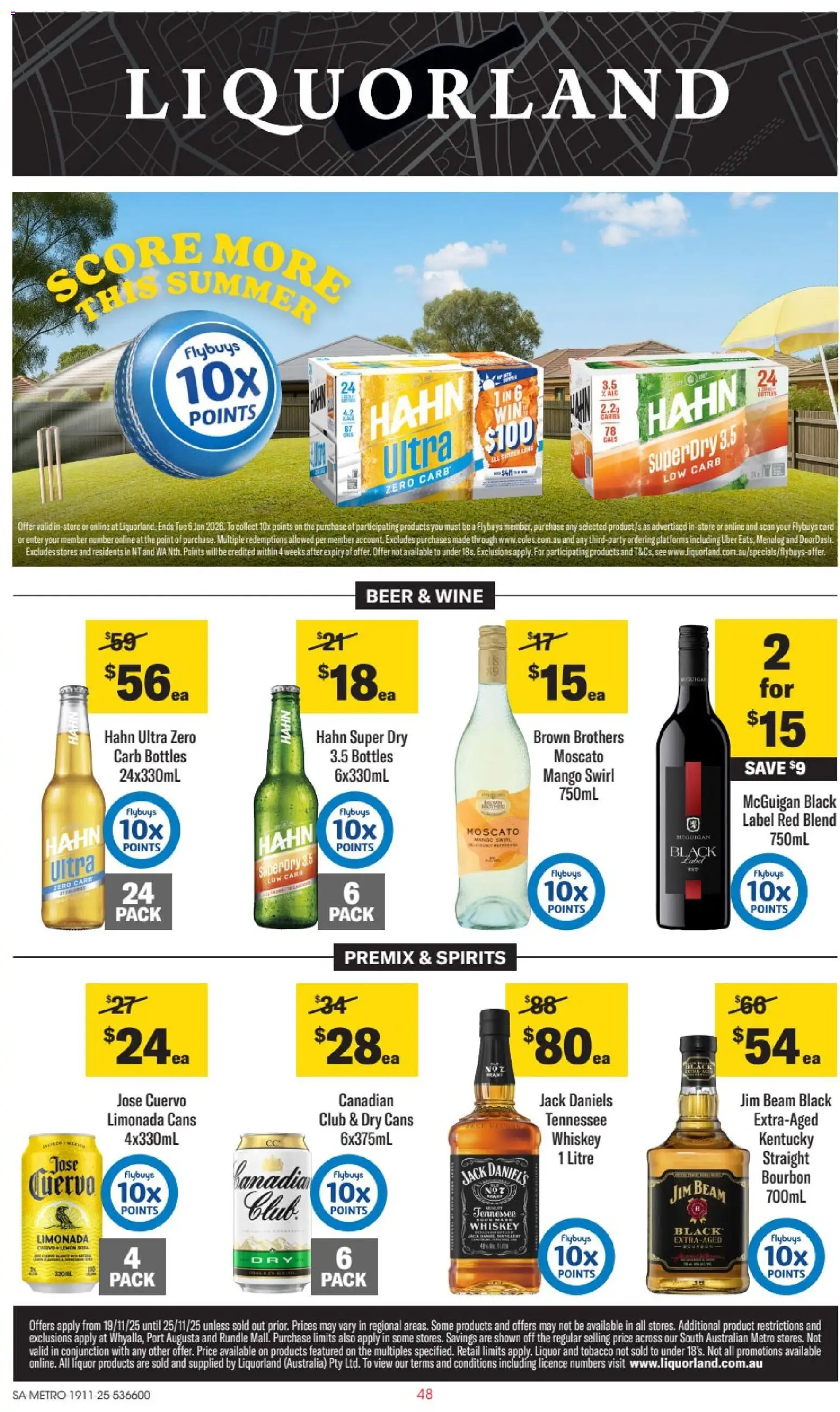 Liquorland catalogue - valid from 19.11.2025 | Page: 1 | Products: Wine, Platforms, Whiskey, Mango