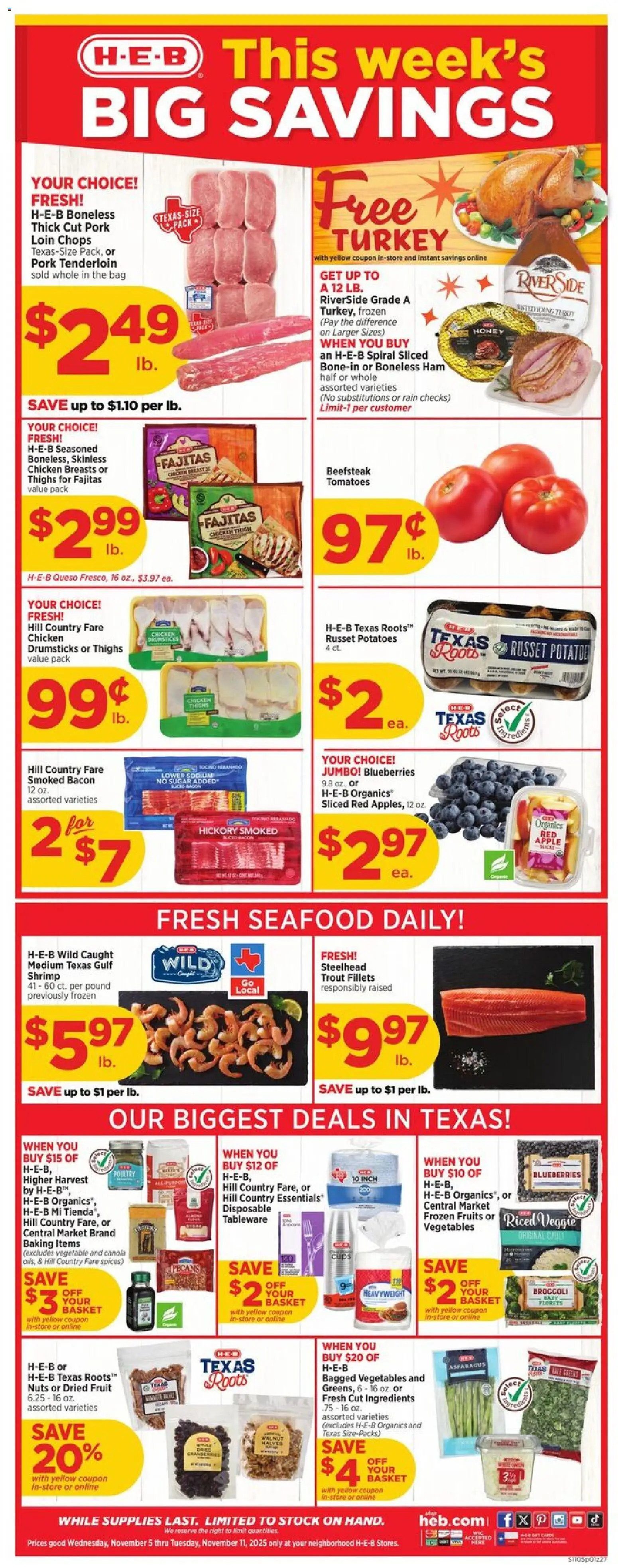 H-E-B Weekly Ad - valid from 05.11.2025 | Page: 1