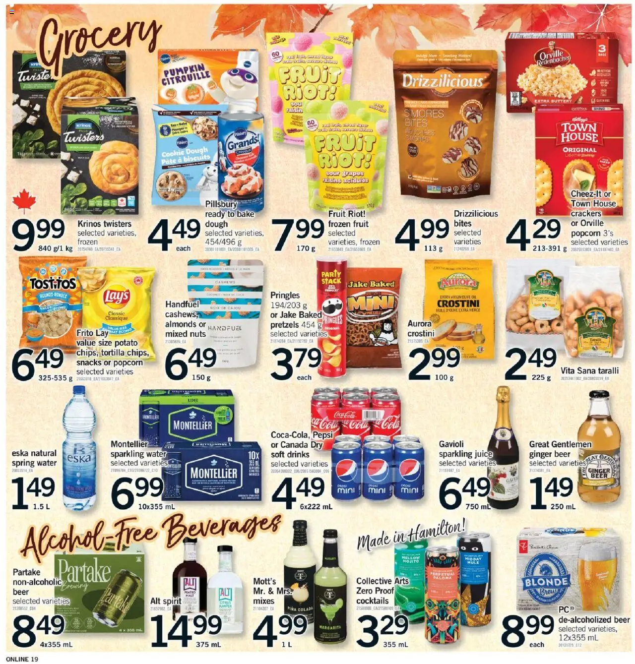 Fortinos flyer valid from 02.10.2025 | Page: 19 | Products: Nuts, Pumpkin, Juice, Beer