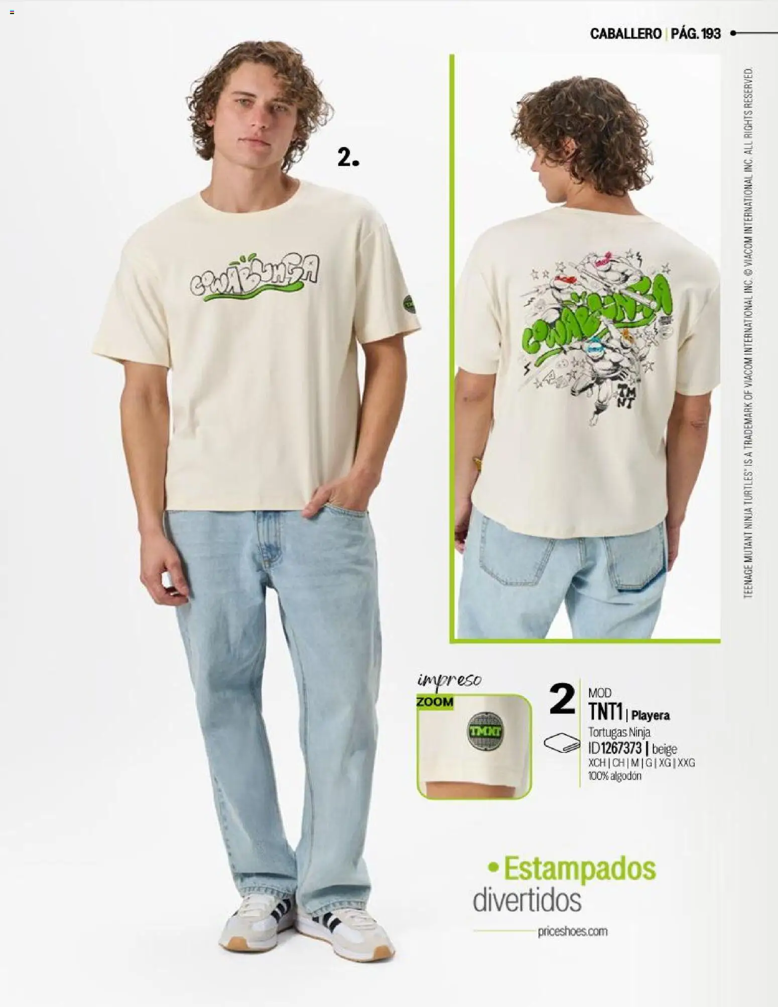 Nuevas ofertas de Price Shoes válidas en toda la República Mexicana desde el 14.03.2026. ¡Encuentra las mejores ofertas en Price Shoes catálogo Licencias! | Página: 193 | Productos: Algodón, Playera