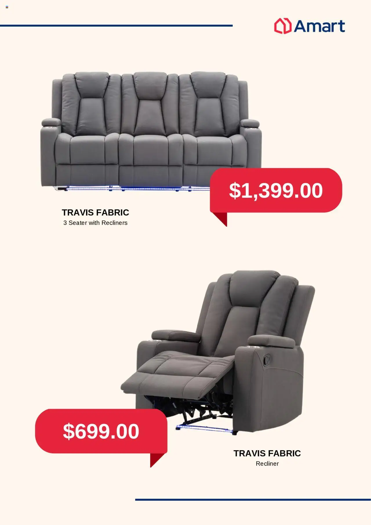 Amart Furniture catalogue - valid from 17.10.2025 | Page: 2 | Products: Recliner