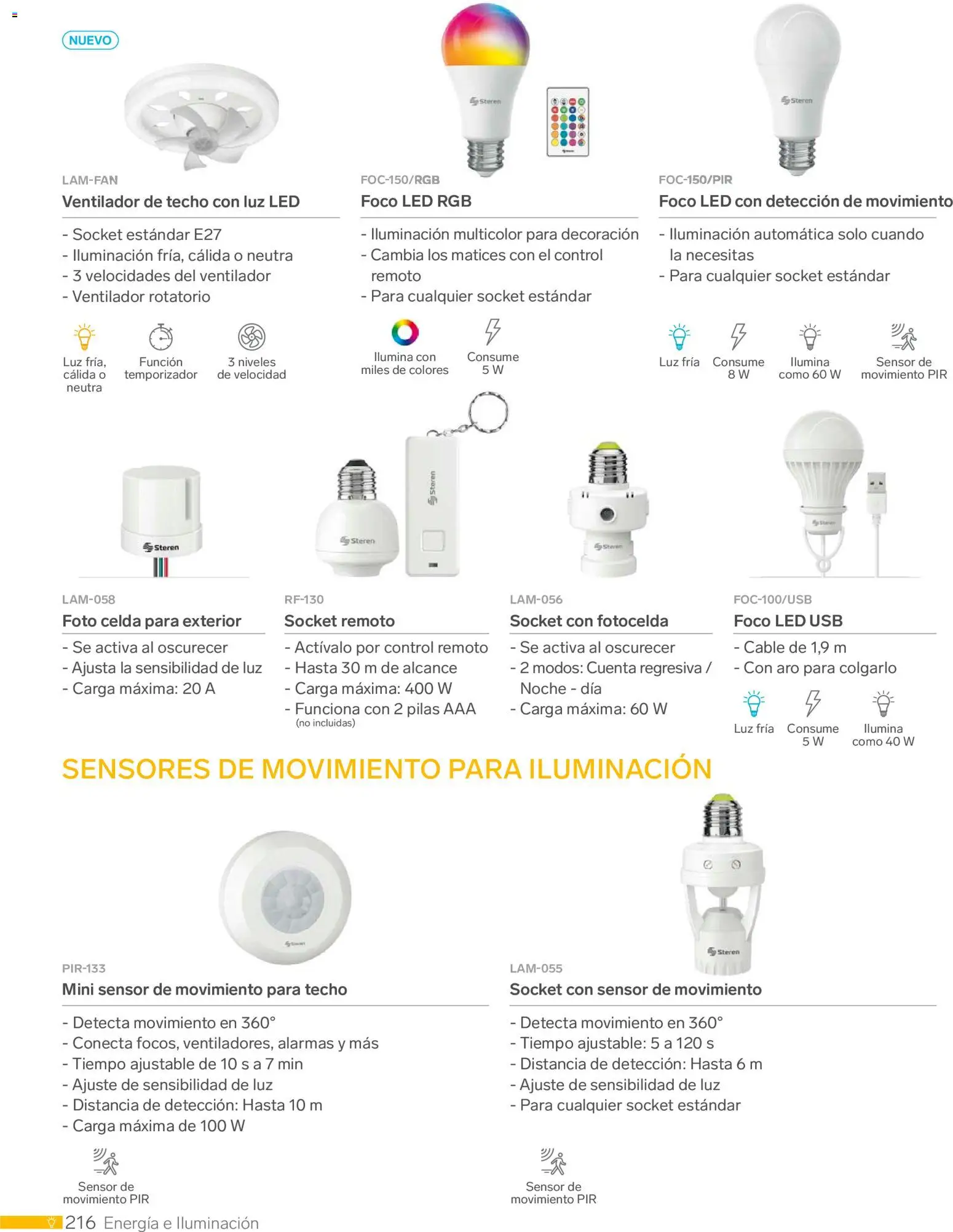 Nuevas ofertas de Steren válidas en toda la República Mexicana desde el 01.01.2026. ¡Encuentra las mejores ofertas en Steren catálogo! | Página: 228 | Productos: Usb, Ventilador, Cable, Pilas
