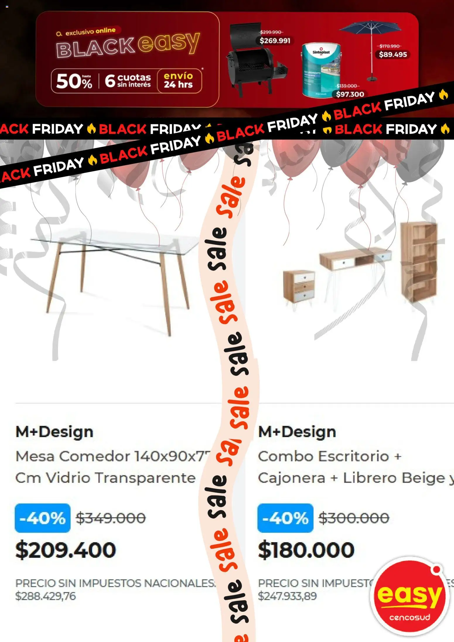 Easy - Black Friday │ válido desde el 20.10.2025 | Página: 15 | Productos: Escritorio, Cajonera, Mesa