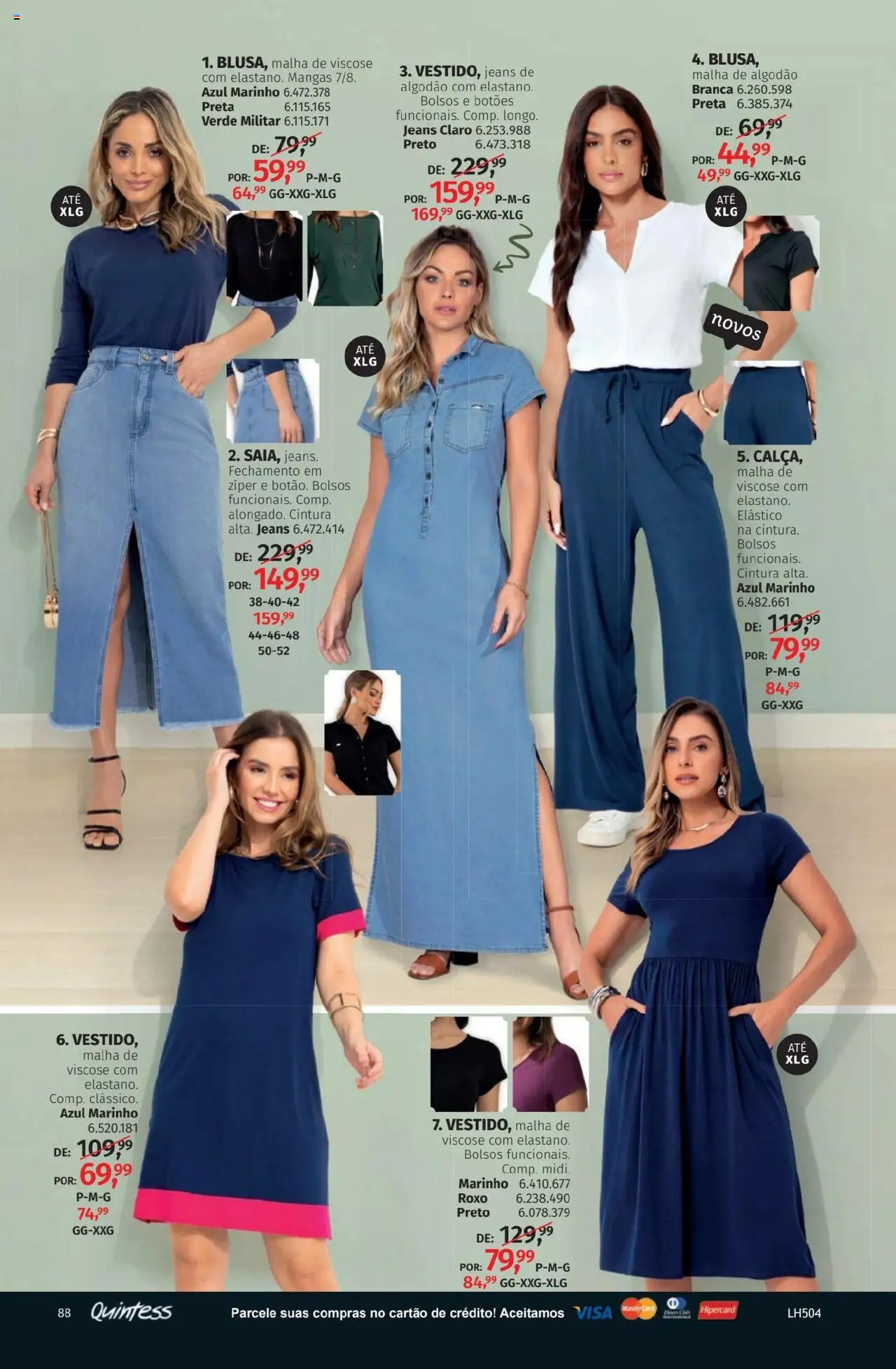 Quatro Estações Folheto - válido de 01.10.2025 | Página: 88 | Produtos: Mangas, Algodão, Jeans