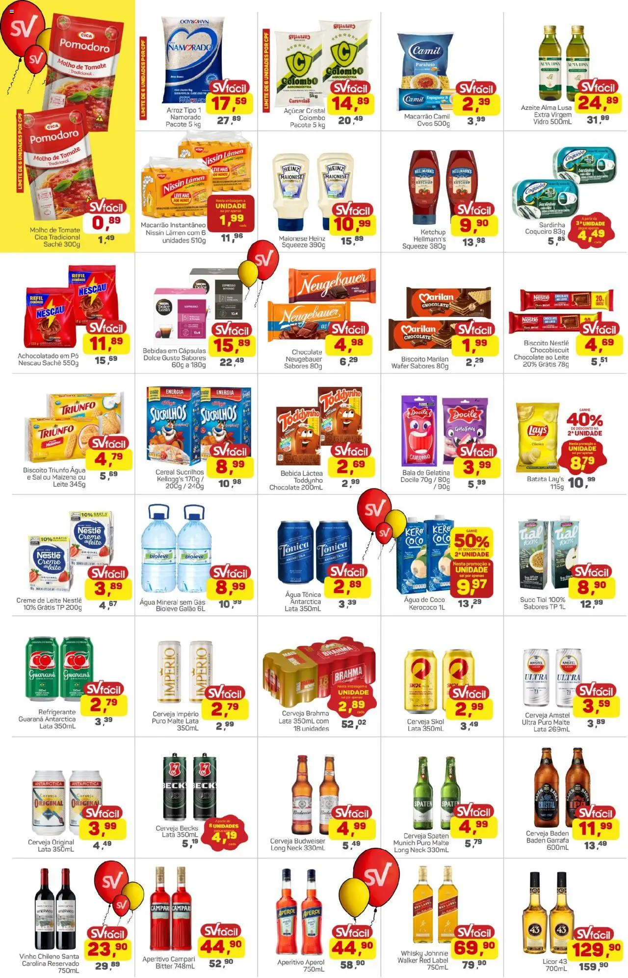 Supermercados São Vicente Folheto - válido de 30.09.2025 | Página: 2 | Produtos: Suco, Açúcar, Campari, Bala