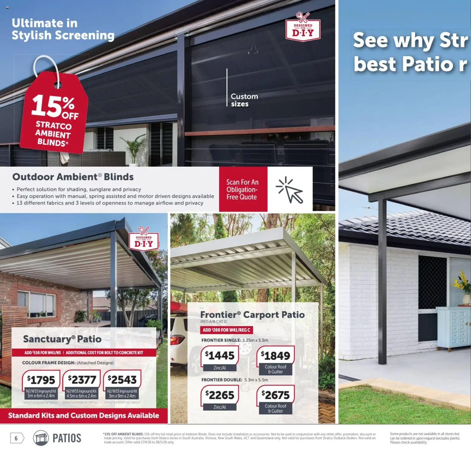 Stratco catalogue - valid from 17.04.2026 | Page: 6 | Products: Blinds, Kits