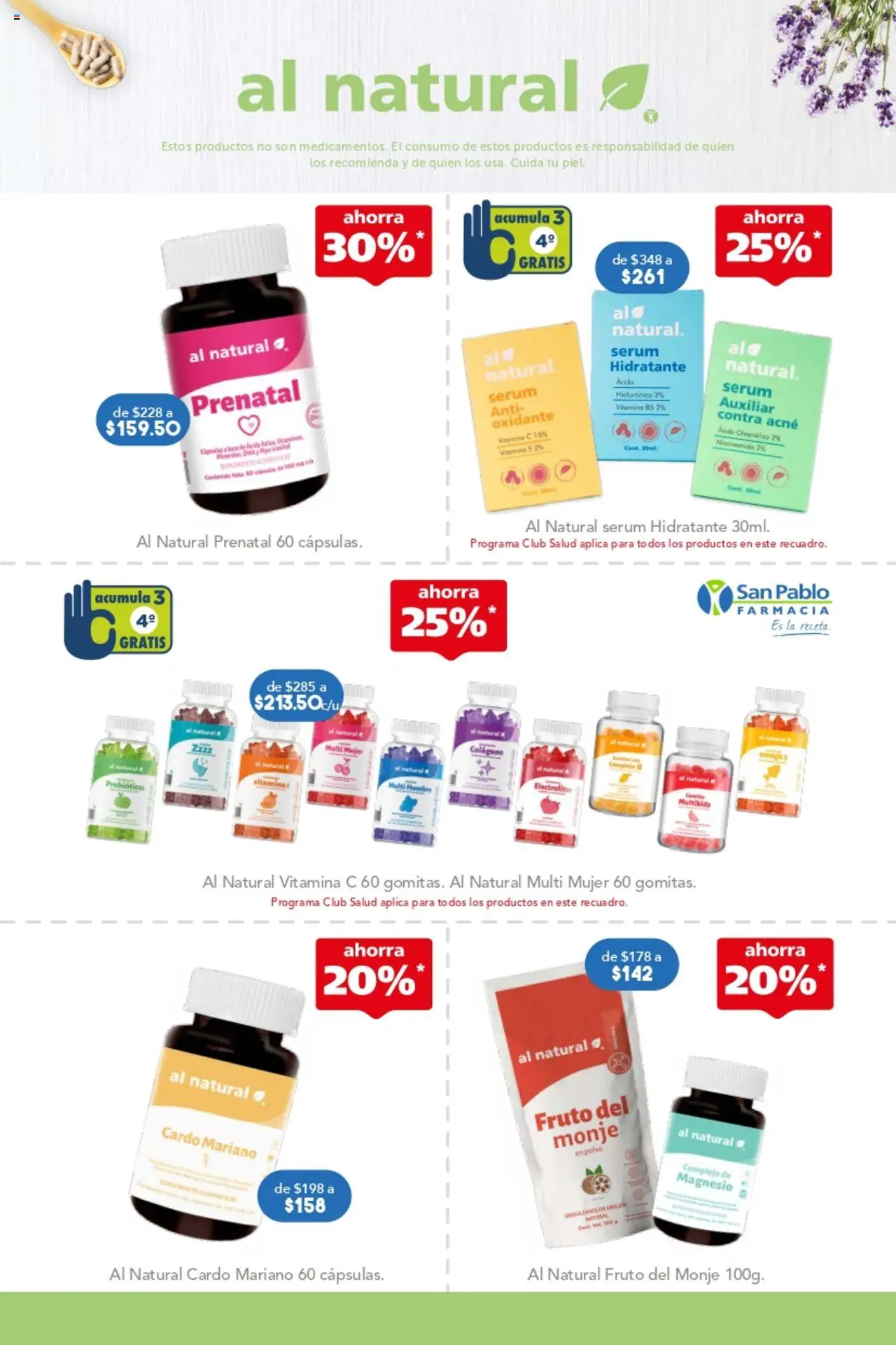 Nuevas ofertas de Farmacia San Pablo válidas en toda la República Mexicana desde el 17.08.2025. ¡Encuentra las mejores ofertas en Farmacia San Pablo - Catálogo Regreso a Clases! | Página: 6 | Productos: Serum, Polvo