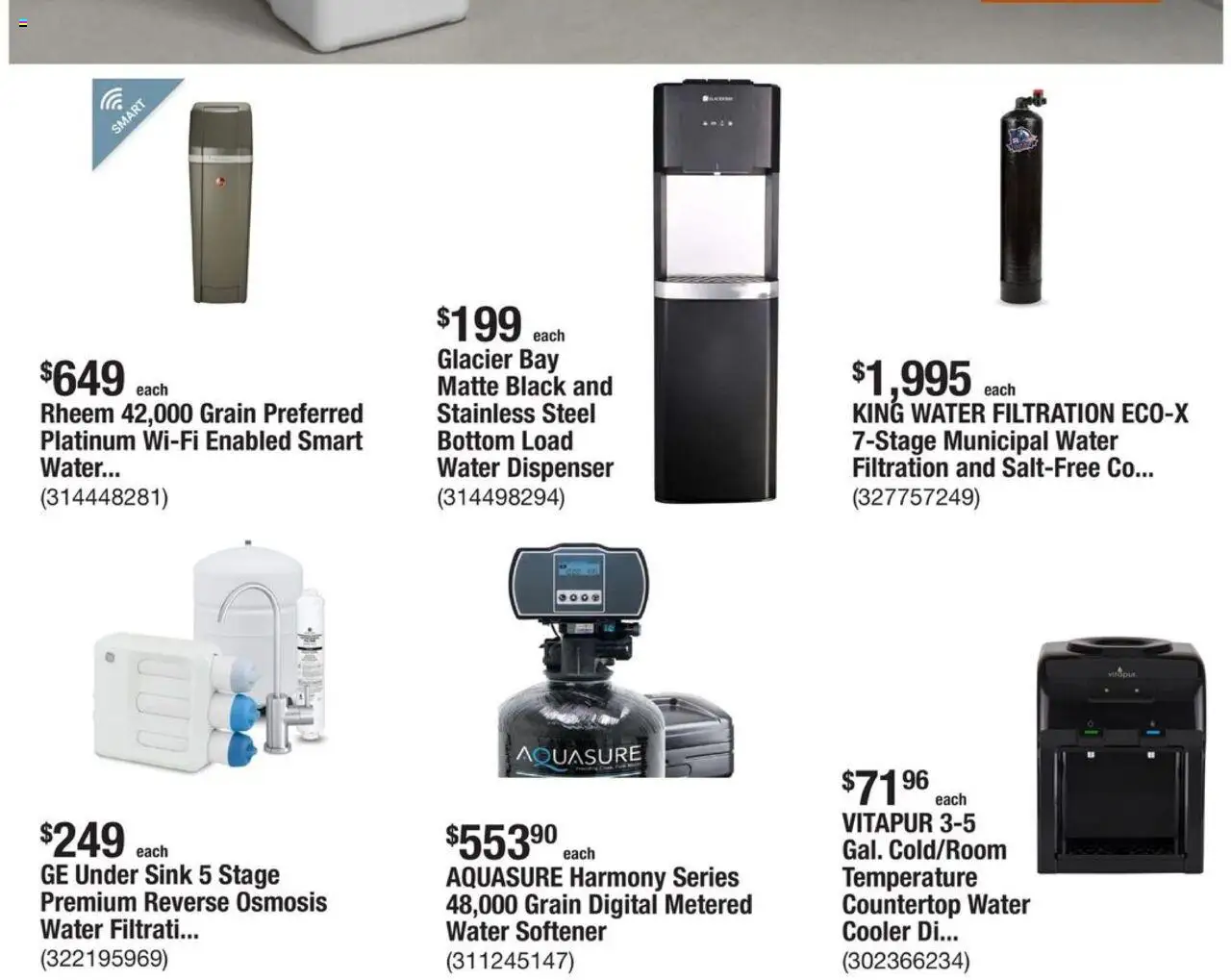 Home Depot Weekly Ad - FL - valid from 09.10.2025 | Page: 6 | Products: Water