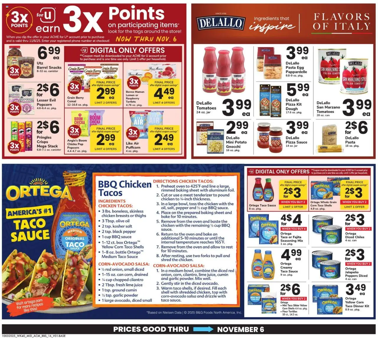 Acme Big Book of Savings - valid from 03.10.2025 | Page: 16 | Products: Pizza, Juice, Pasta, The oven