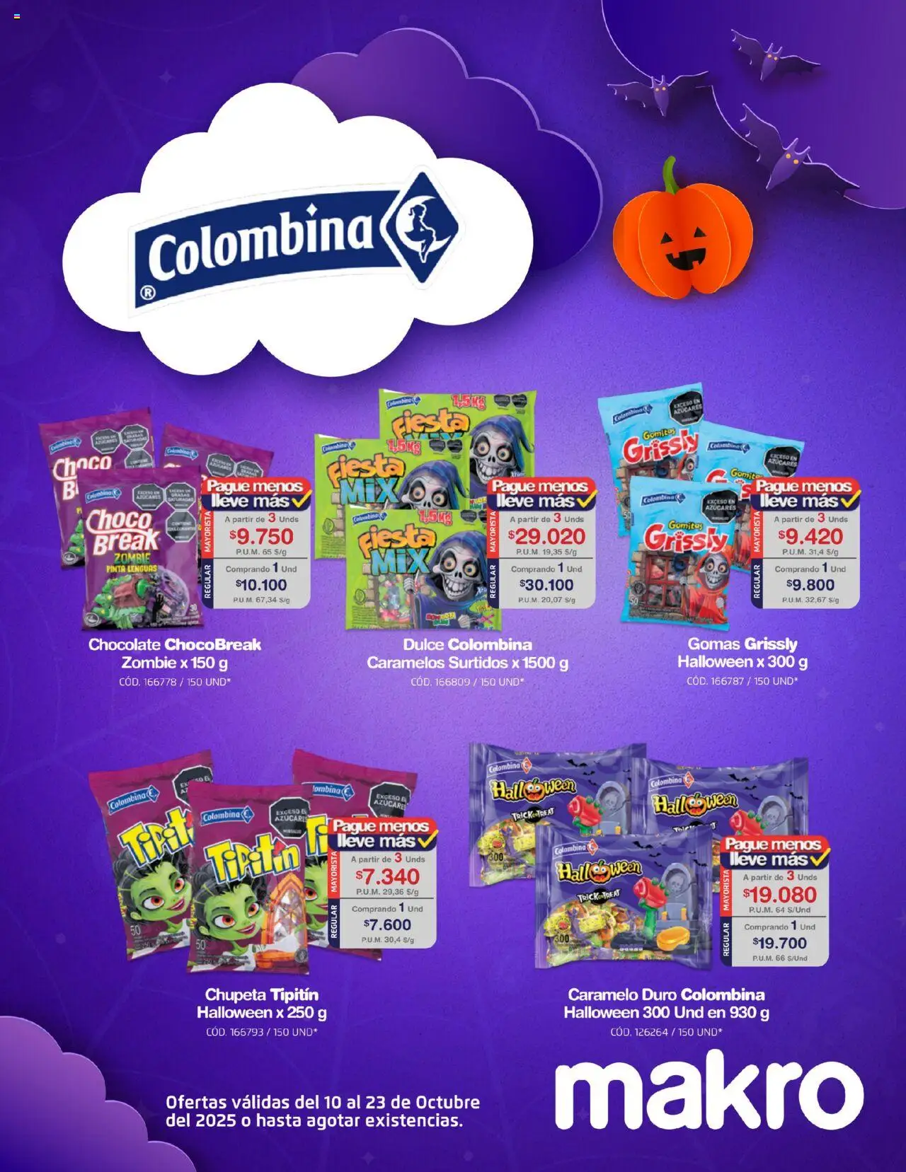 Makro revista - valida desde el 10.10.2025 | Página: 2 | Productos: Gomas, Chocolate