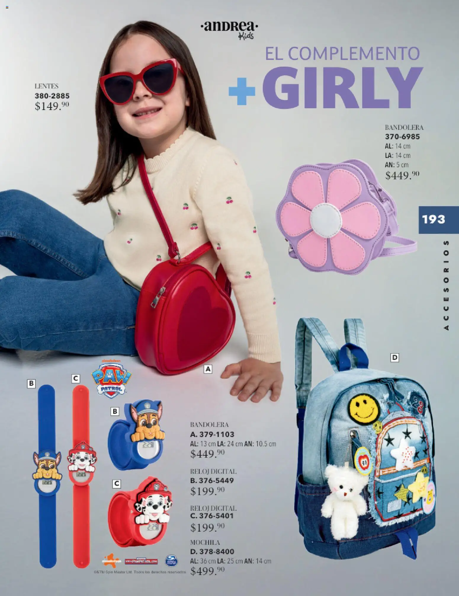 Nuevas ofertas de Andrea válidas en toda la República Mexicana desde el 26.11.2025. ¡Encuentra las mejores ofertas en Andrea catálogo Infantil Baby otoño 2025! | Página: 60 | Productos: Lentes, Mochila, Reloj