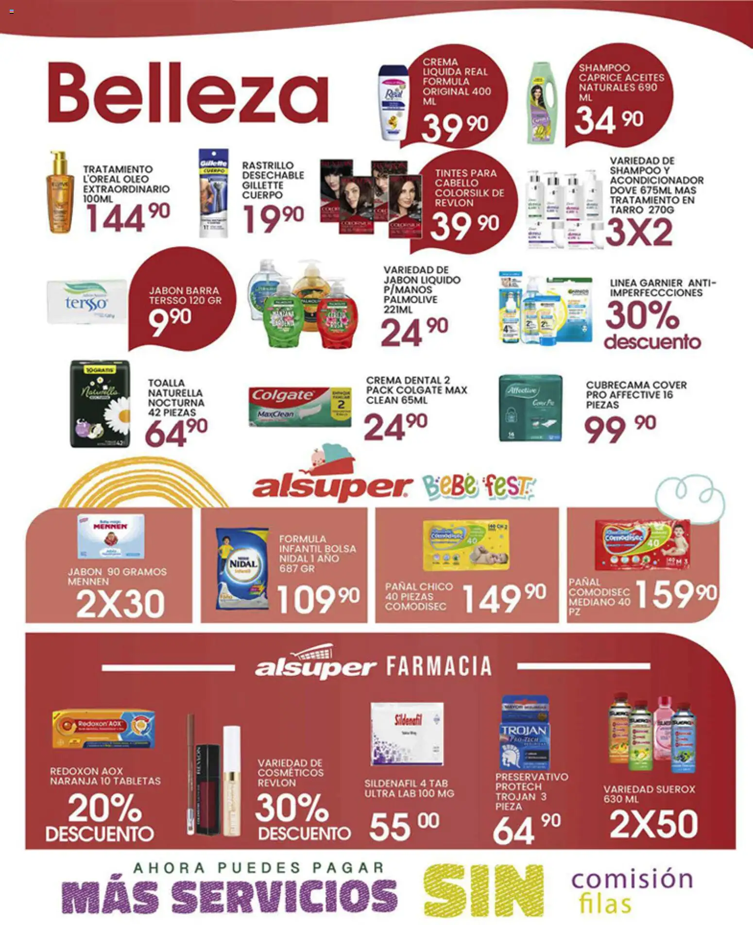 Nuevas ofertas de Alsuper válidas en toda la República Mexicana desde el 28.04.2026. ¡Encuentra las mejores ofertas en Alsuper folleto! | Página: 4 | Productos: Bolsa, Rastrillo, Barra, Acondicionador
