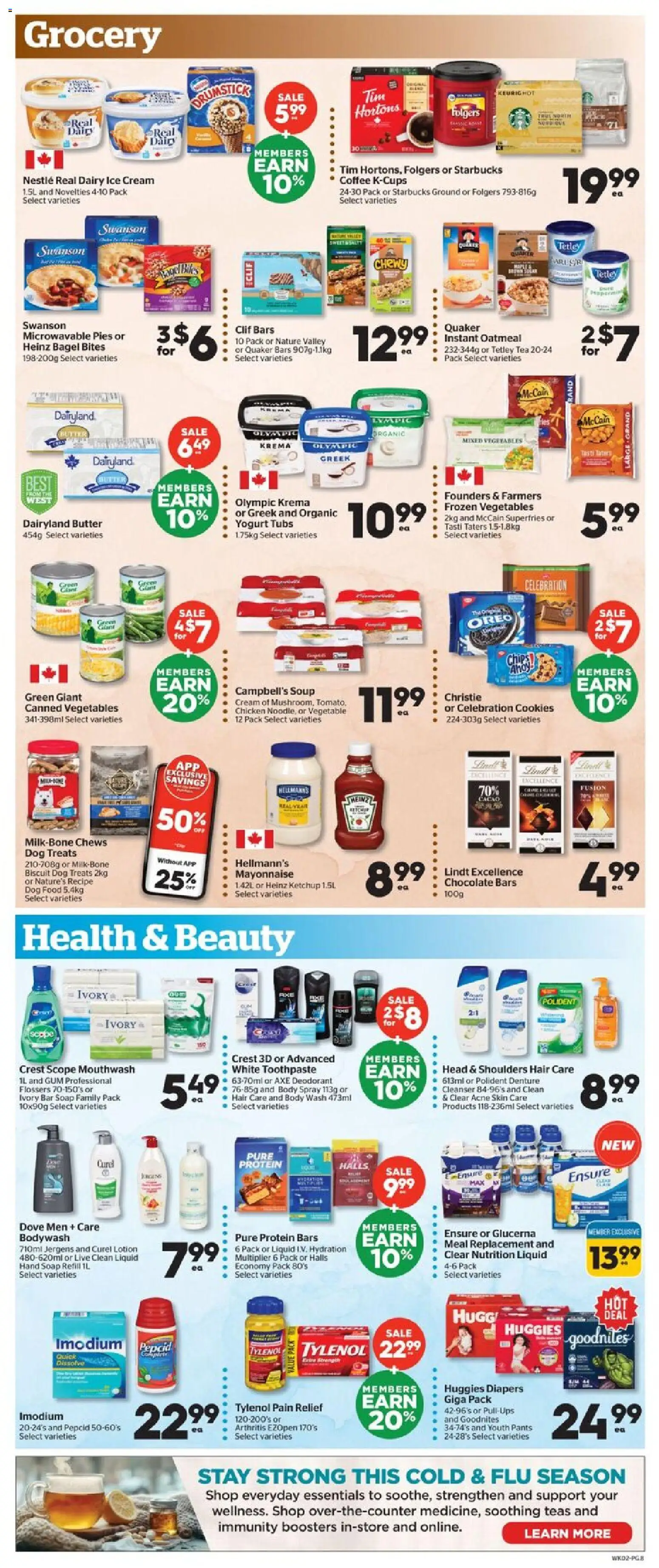 Calgary Co-op flyer valid from 13.11.2025 | Page: 8 | Products: Ketchup, Cream, Toothpaste, Chocolate