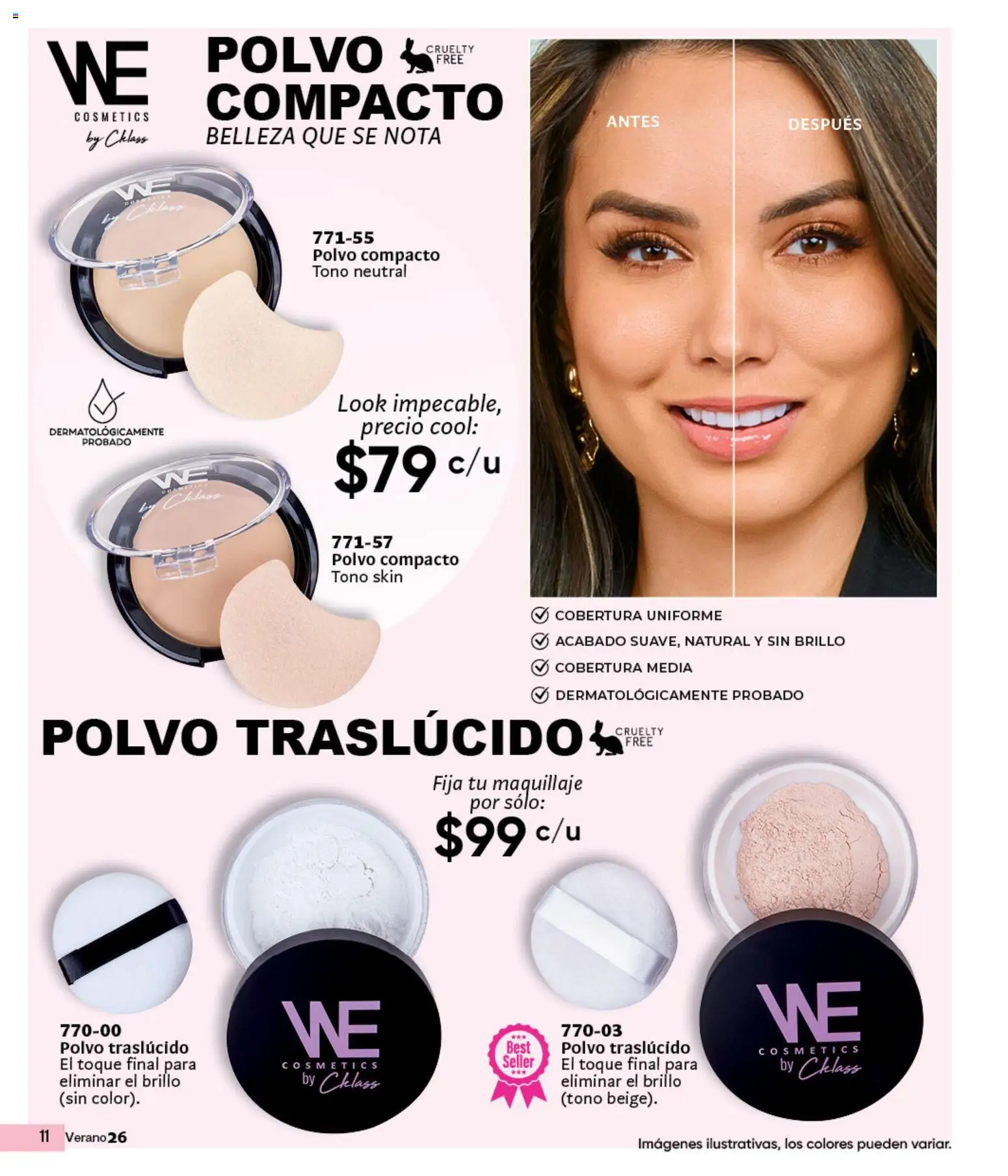 Nuevas ofertas de Cklass válidas en toda la República Mexicana desde el 05.03.2026. ¡Encuentra las mejores ofertas en Cklass catálogo Verano Joyería! | Página: 30 | Productos: Brillo, Polvo compacto, Maquillaje, Polvo