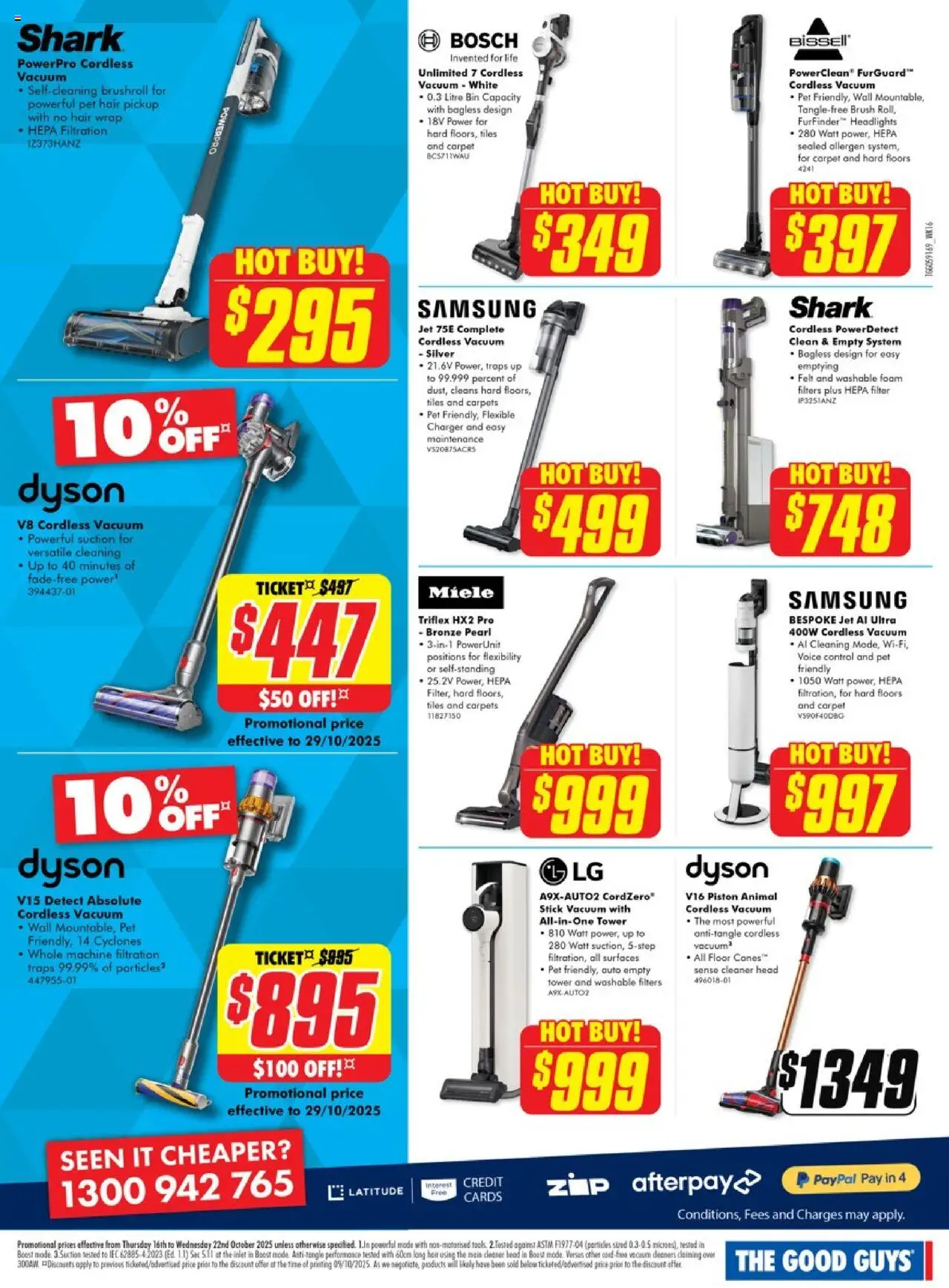 The Good Guys catalogue - valid from 15.10.2025 | Page: 7 | Products: Carpet, Charger, Brush, Cleaner