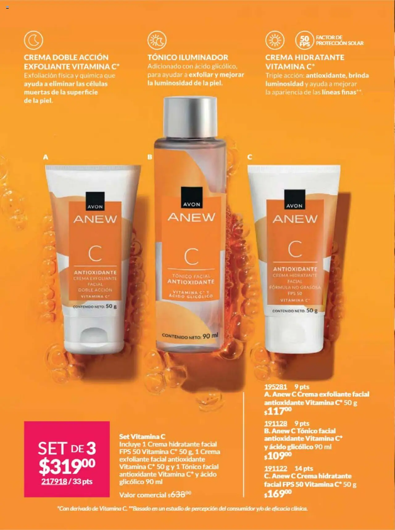 Nuevas ofertas de AVON válidas en toda la República Mexicana desde el 09.10.2025. ¡Encuentra las mejores ofertas en AVON - Campaña 16 2025! | Página: 128 | Productos: Iluminador, Crema, Exfoliante facial