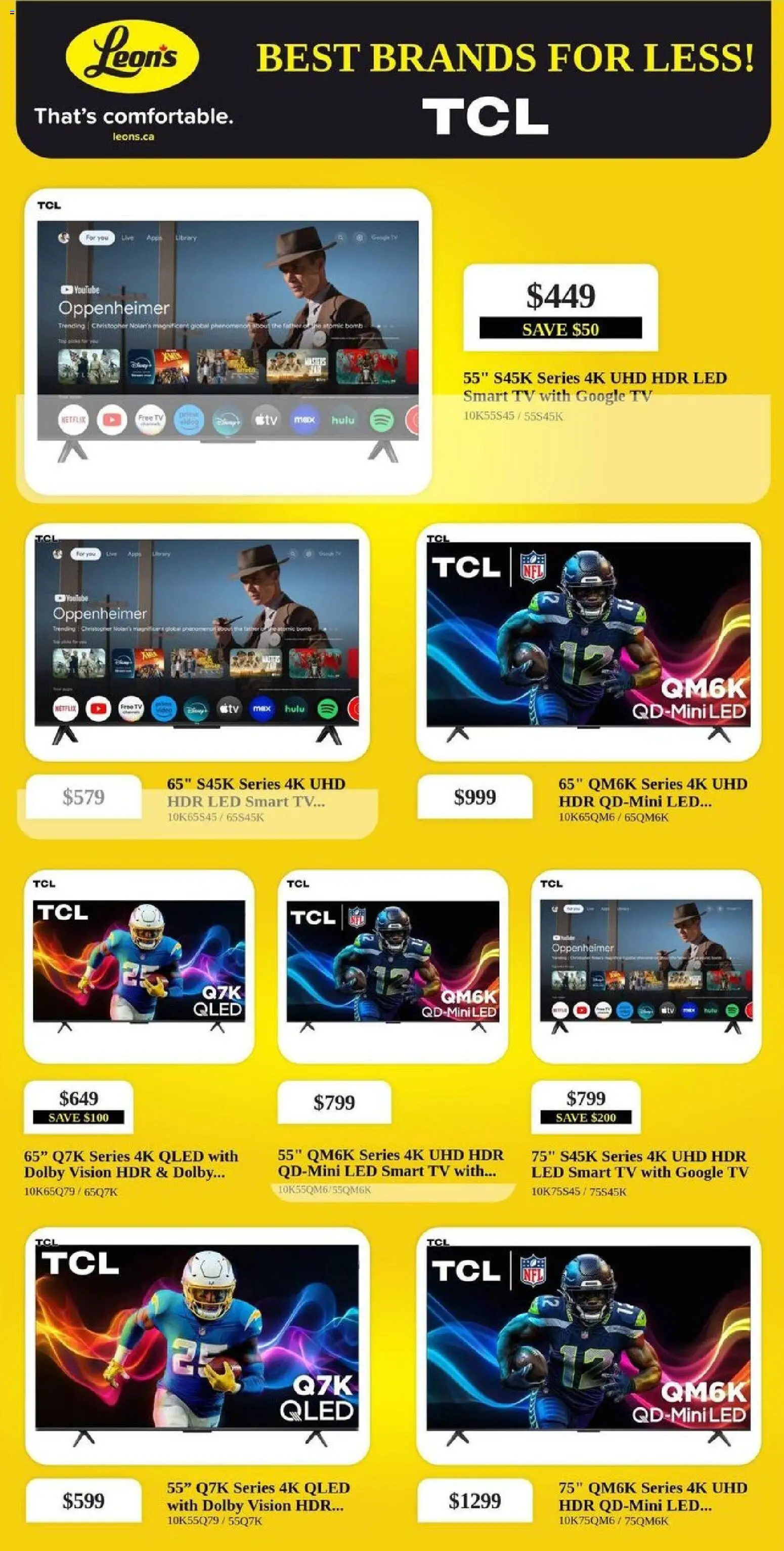 Leon's flyer valid from 09.04.2026 | Page: 4 | Products: Tv