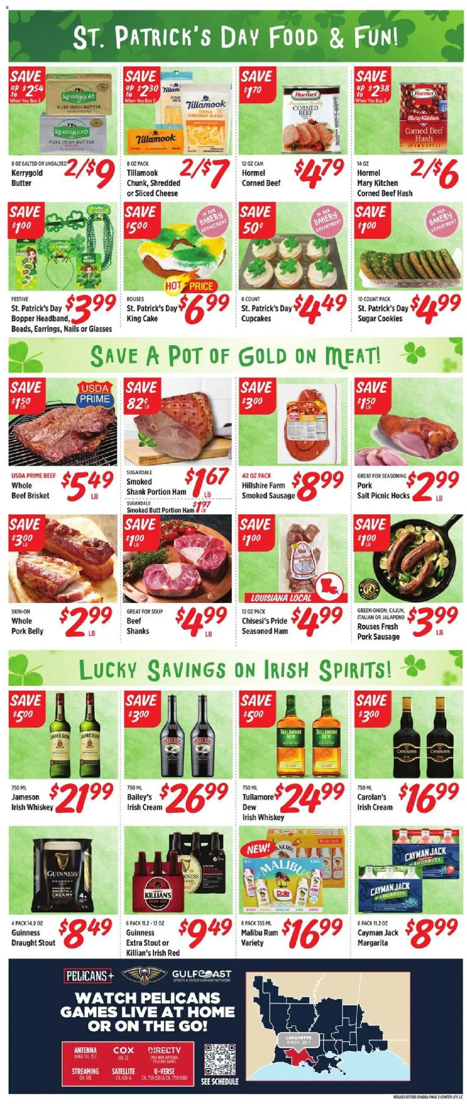 Rouses Weekly Ad - LA - valid from 11.03.2026 | Page: 3 | Products: Bakery, Pork, Cookies, Salt
