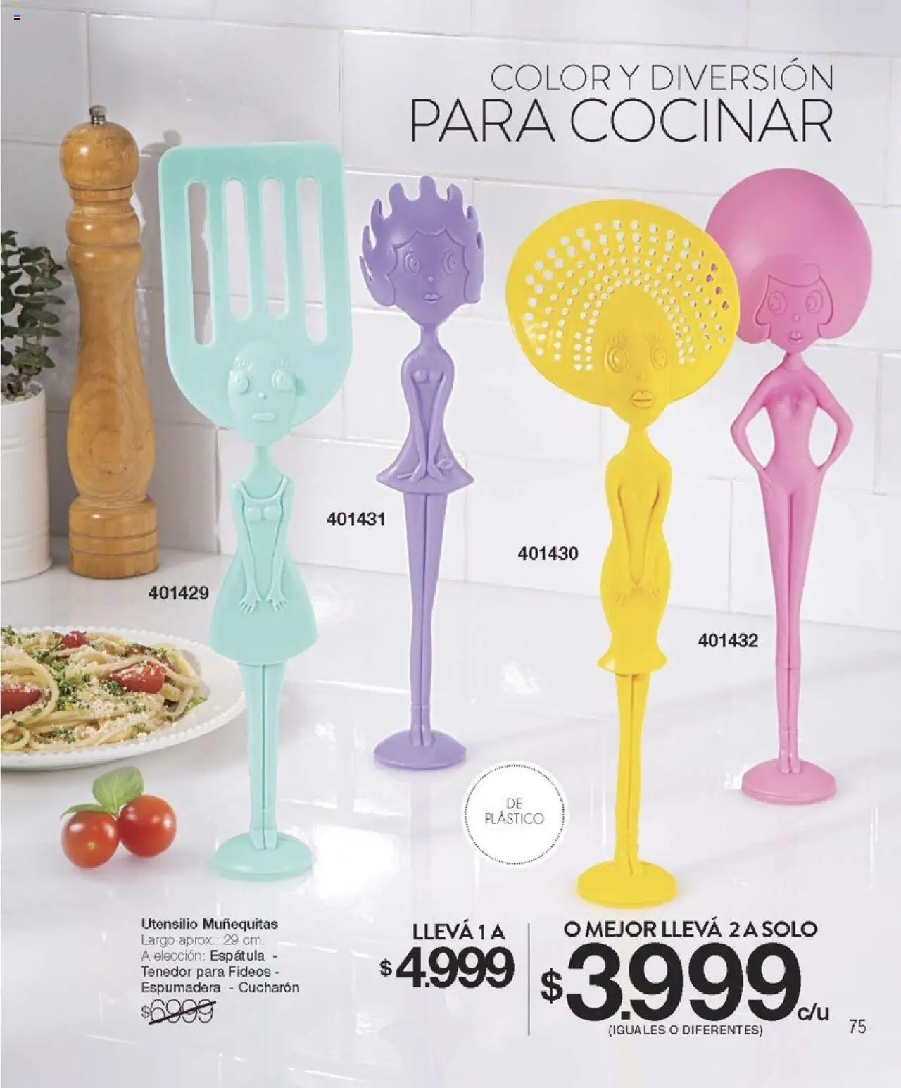 Violetta catálogo │ válido desde el 09.10.2025 | Página: 221 | Productos: Tenedor, Espatula, Espumadera, Fideos