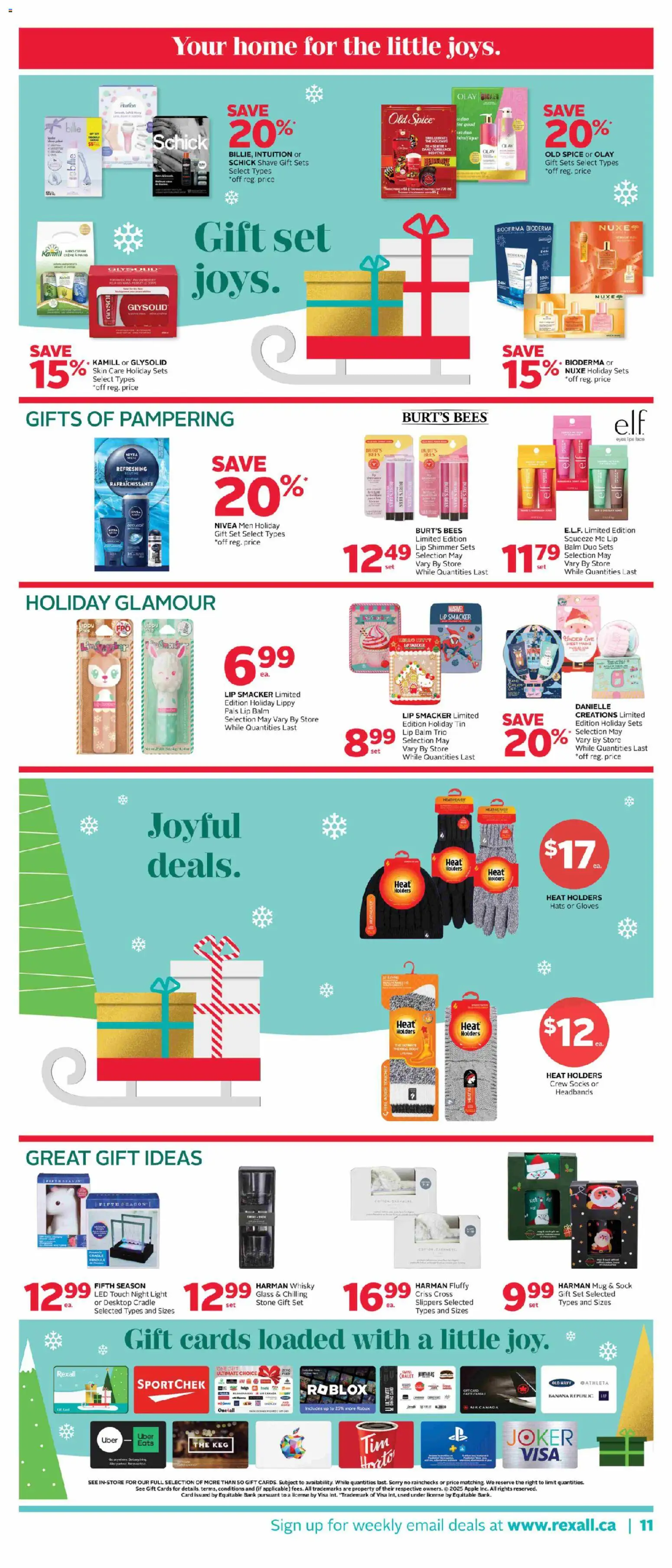 Rexall flyer valid from 28.11.2025 | Page: 20 | Products: Cream, Gloves, Hand cream, Socks