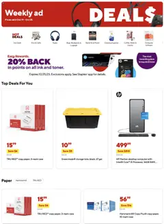 Preview of Staples weekly ads valid from 19.10.2025