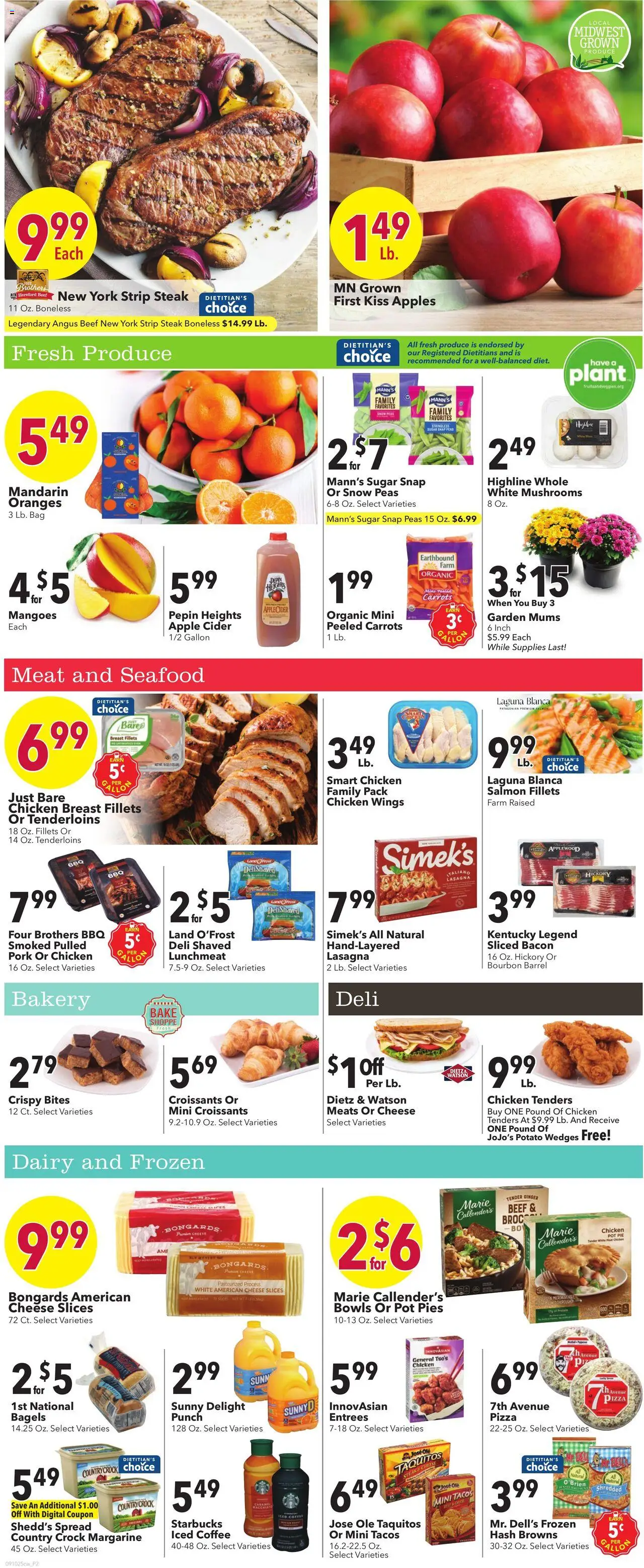 Cash Wise Weekly Ad - valid from 10.09.2025 | Page: 2 | Products: Oranges, Bourbon, Seafood, Bag