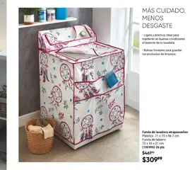 Vista previa de Funda de lavadora atrapasueños, Plástico. 71 x 70 x 86.7 cm. Funda de tablero: 72 x 18 x 21 cm, nuevo folleto de la tienda, válido en México a partir del 13.03.2026 | Página: 159