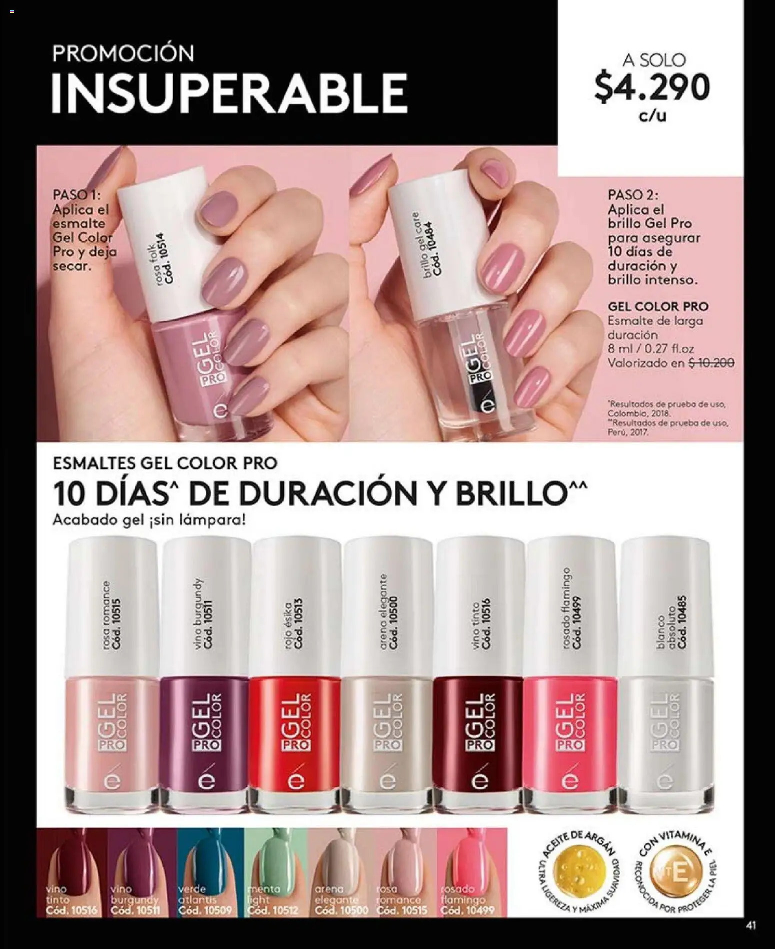 Catálogo Ésika Campaña 4 │ válido desde el 15.02.2026 | Página: 41 | Productos: Brillo, Lámpara, Vino, Aceite