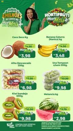 Mart Minas ofertas Hortifruti - Pré-Visualização do folheto da loja Mart Minas, válido de 22.04.2026