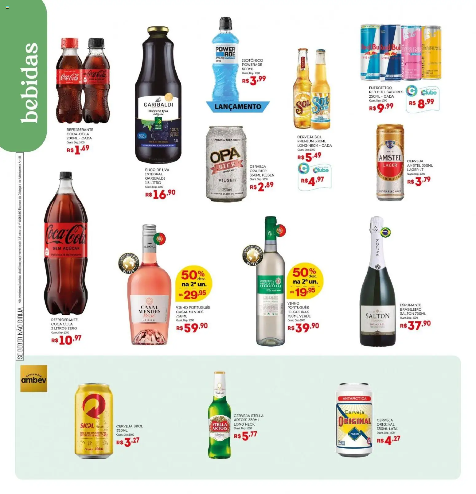 Bistek Supermercados Folheto - válido de 14.01.2026 | Página: 10 | Produtos: Energético, Cerveja, Açúcar, Isotônico