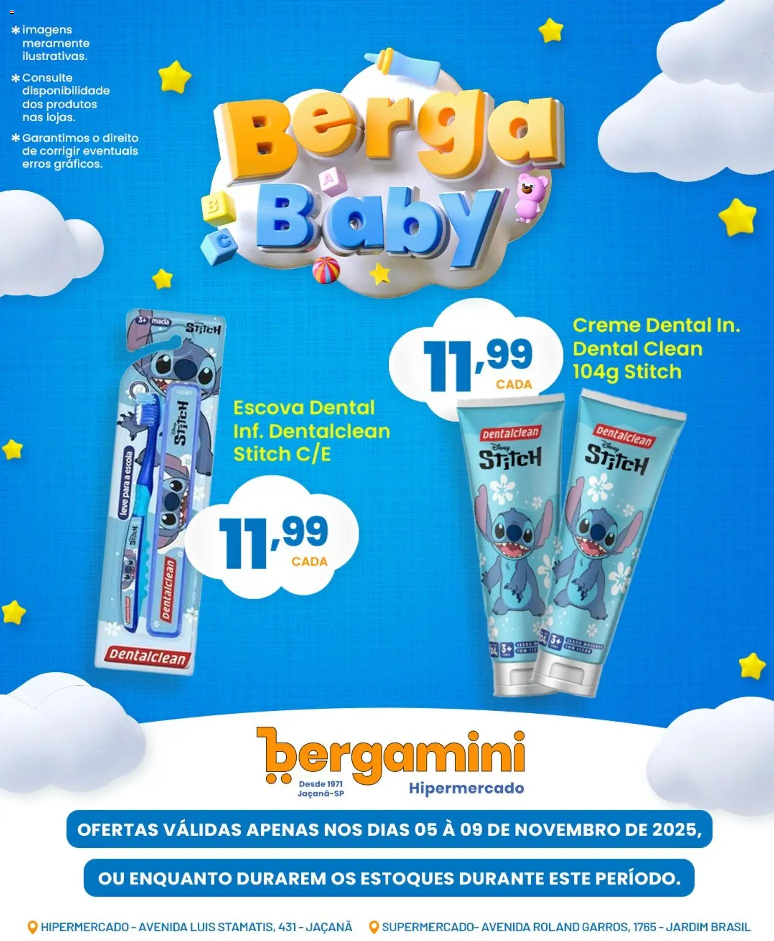 Supermercado Bergamini Folheto - válido de 05.11.2025 | Página: 9 | Produtos: Escova, Creme, Creme dental