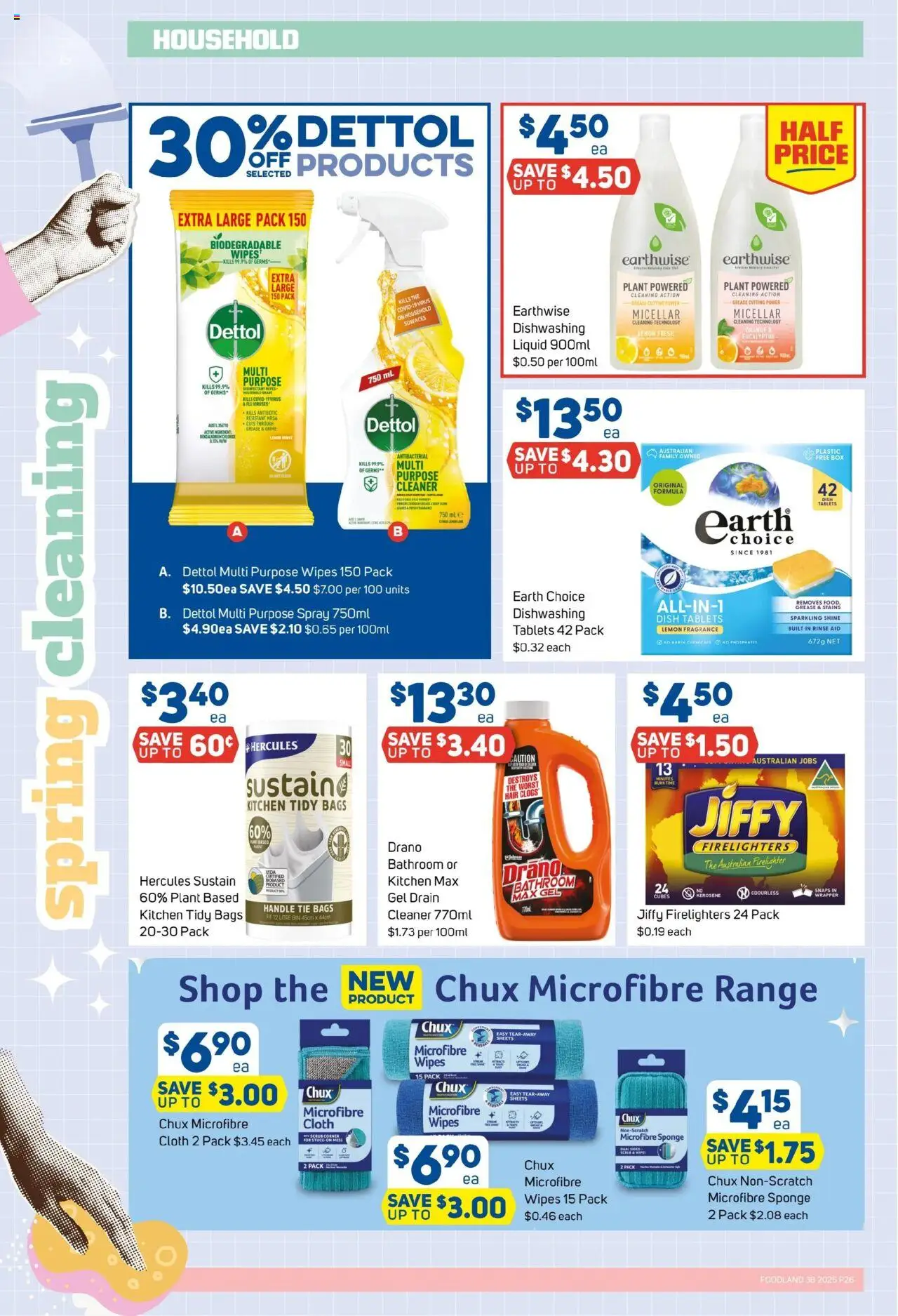 Foodland catalogue - valid from 17.09.2025 | Page: 26 | Products: Household, Scrub, Sponge, Bathroom