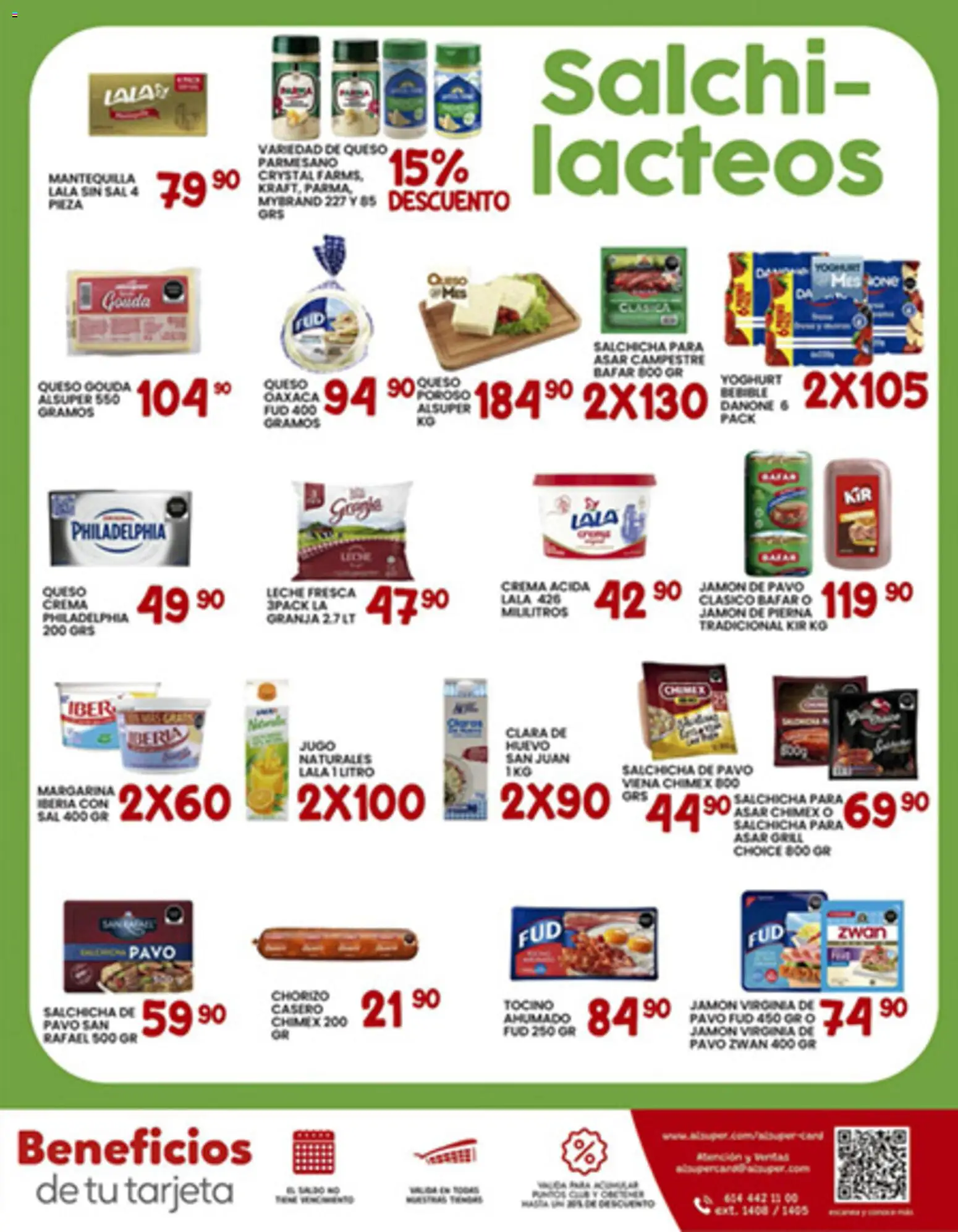 Nuevas ofertas de Alsuper válidas en toda la República Mexicana desde el 02.01.2026. ¡Encuentra las mejores ofertas en Alsuper folleto Durango! | Página: 7 | Productos: Salchicha, Crema, Huevo, Jugo