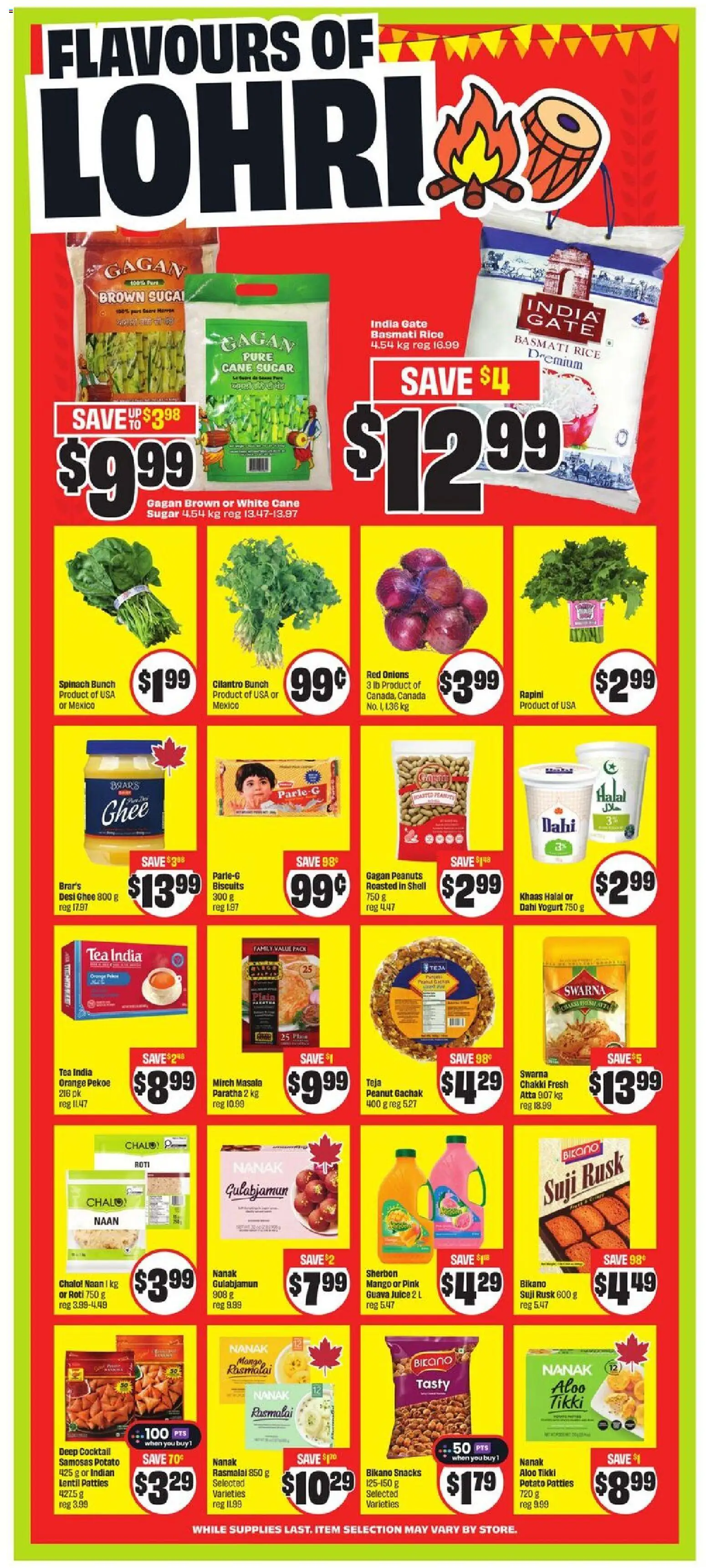 FreshCo flyer valid from 01.01.2026 | Page: 9 | Products: Rice, Tea, Yogurt, Juice