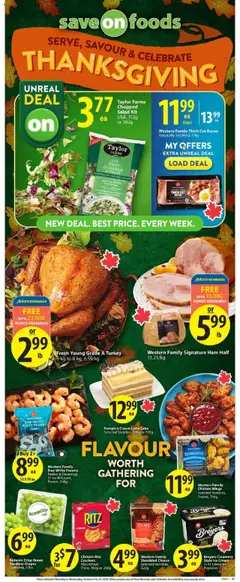 Preview of Save on foods weekly flyer / circulaire from shop Save on foods valid from 09.10.2025