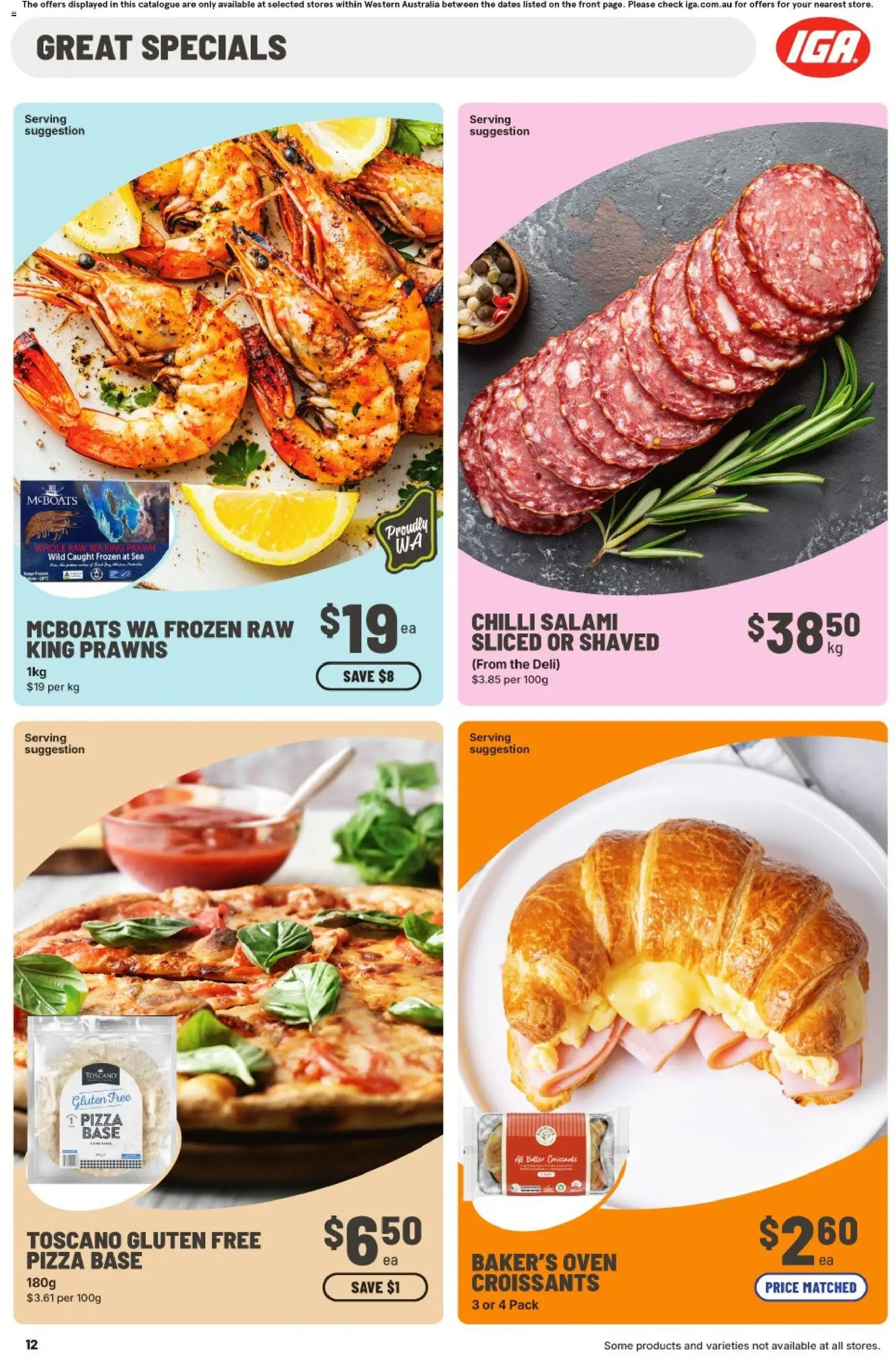 IGA catalogue - valid from 11.03.2026 | Page: 12 | Products: Salami, Pizza, Chilli, Oven