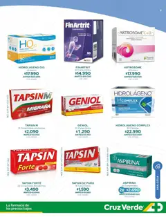 Cruz Verde - Ahorro Marzo válido desde el 01.03.2026 | Página: 9 | Productos: Analgésico, Sobre